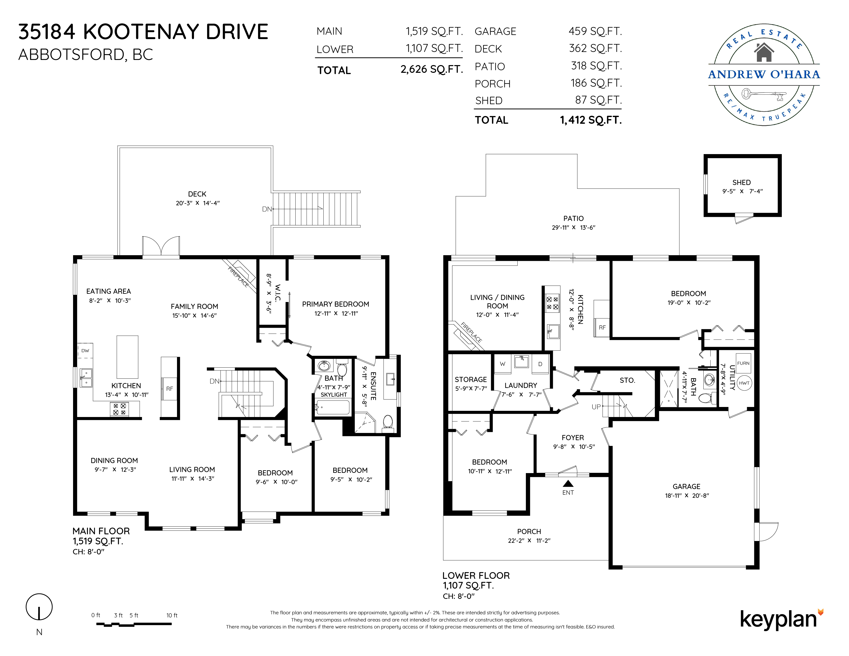 Andrew O’Hara - 35184 Kootenay Drive, Abbotsford, BC, Canada | Floor Plan 1