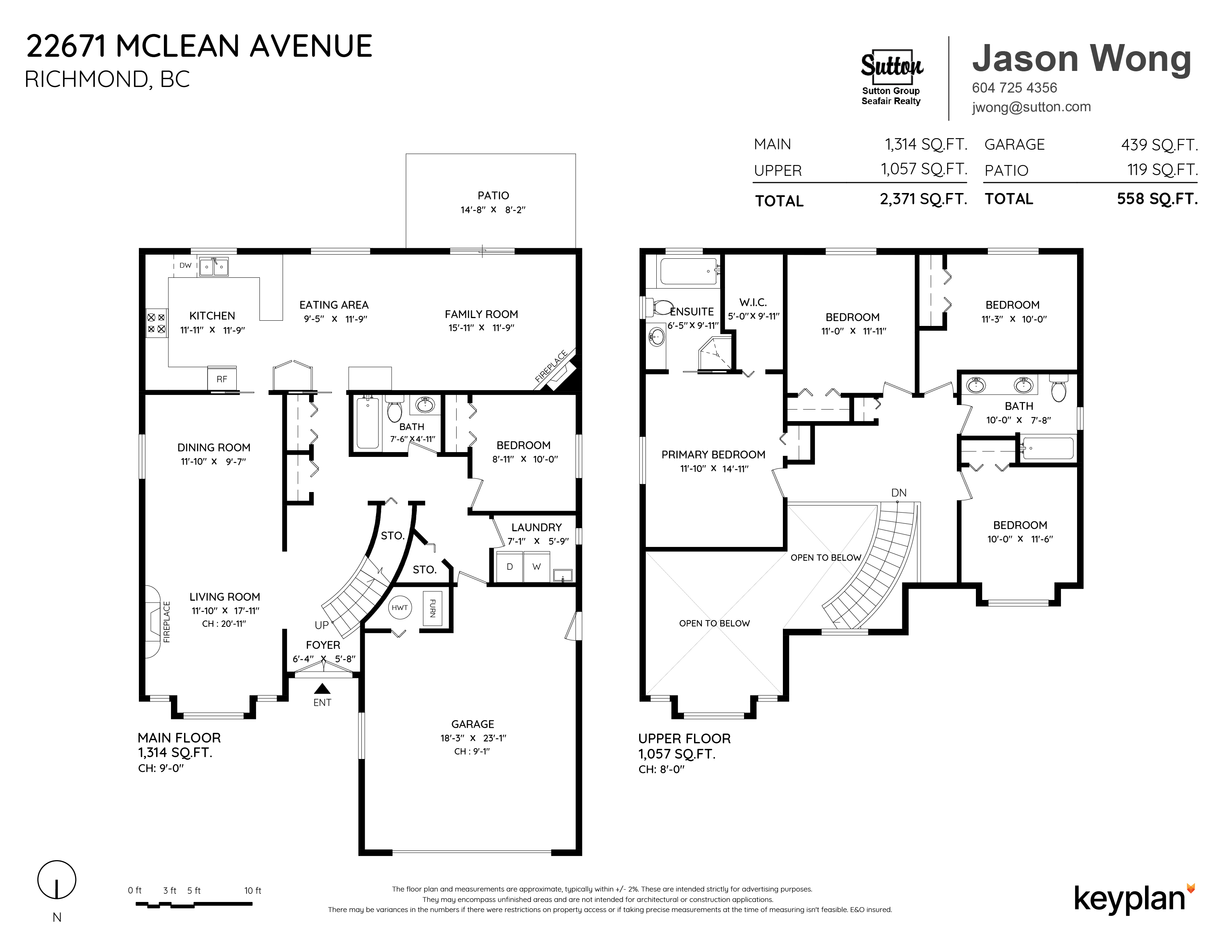 Jason Wong - 22671 McLean Avenue, Richmond, BC, Canada | Floor Plan 1