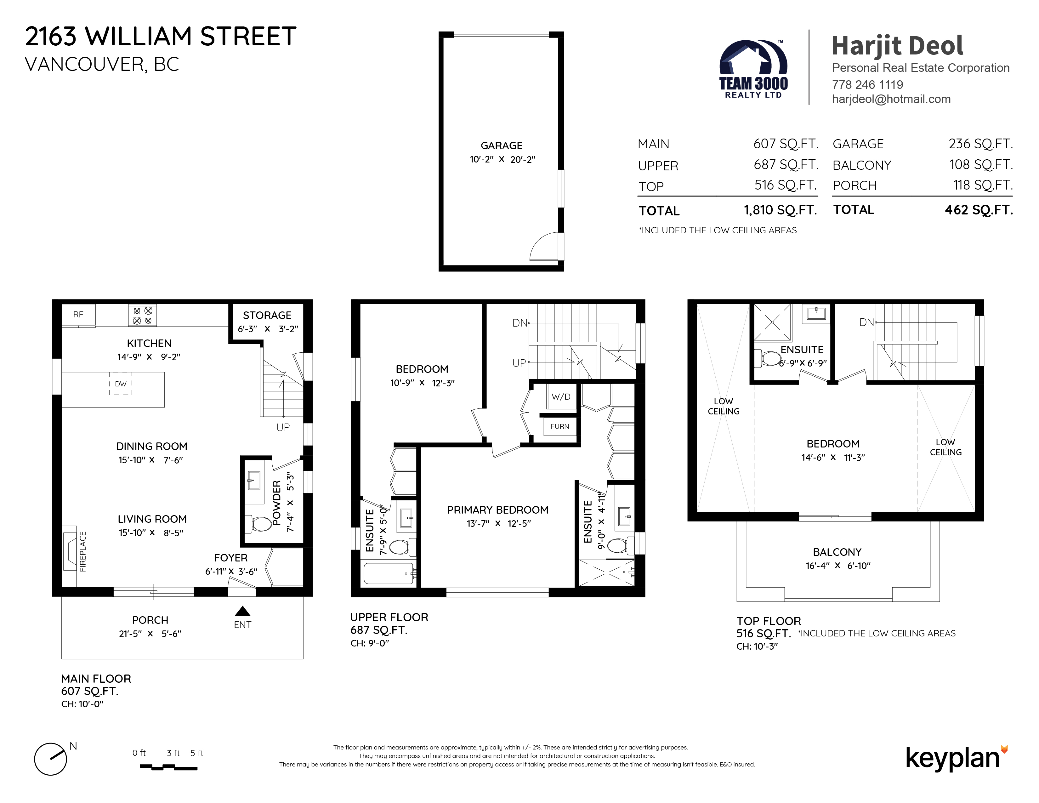 Harjit Deol - 2163 William Street, Vancouver, BC, Canada | Floor Plan 1