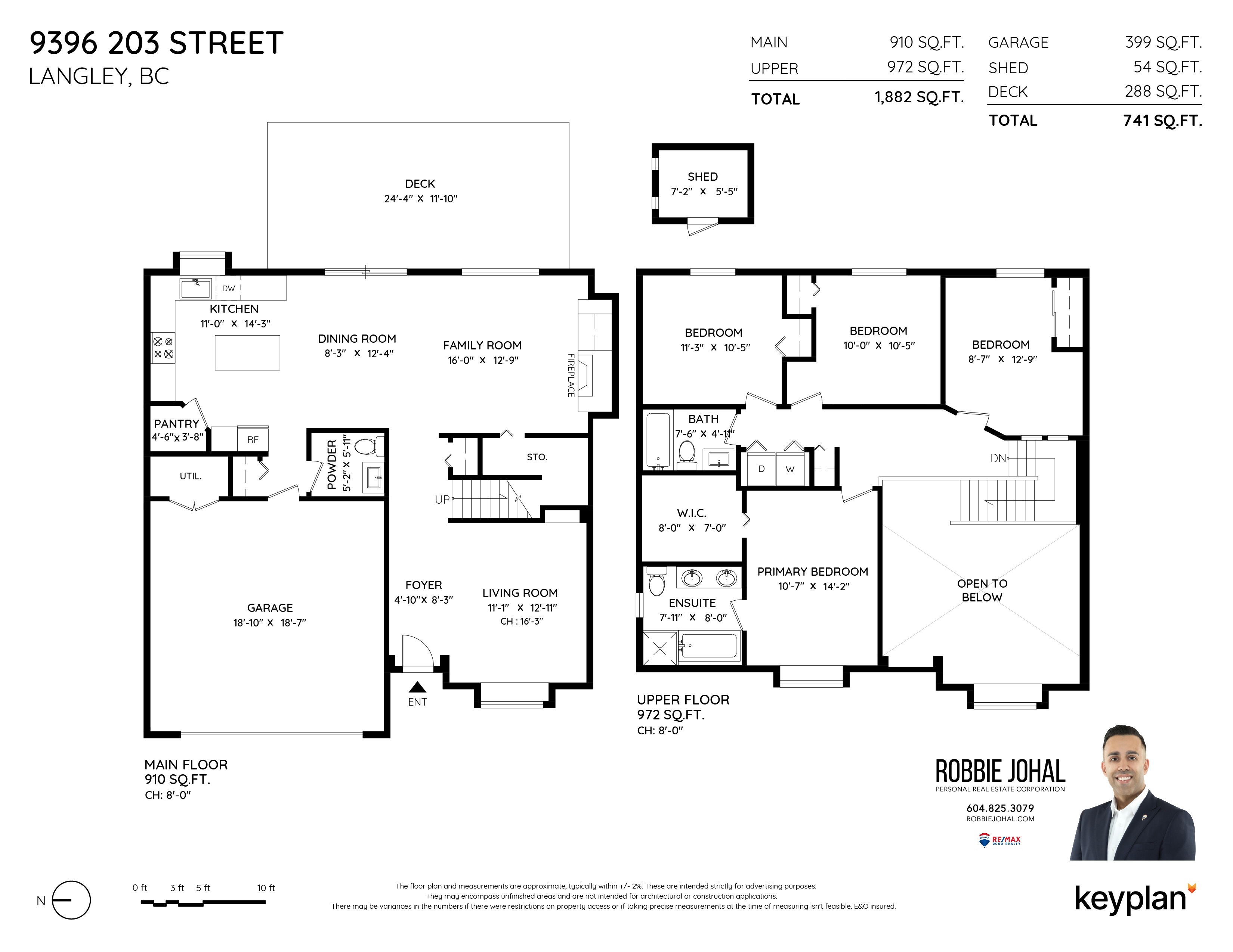 Robbie Johal - 9396 203 Street, Langley, BC, Canada | Floor Plan 1