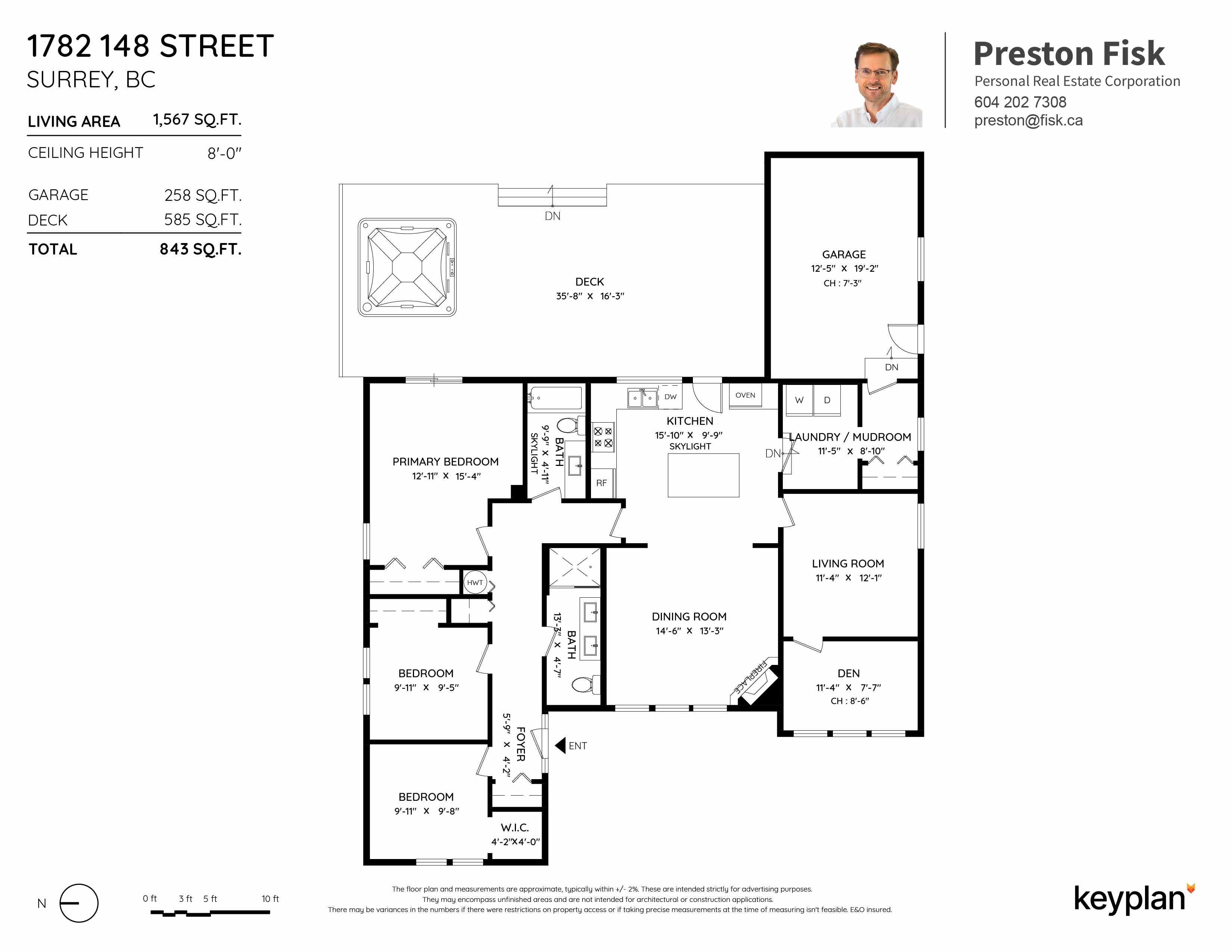 Preston Fisk - 1782 148 Street, Surrey, BC, Canada | Floor Plan 1