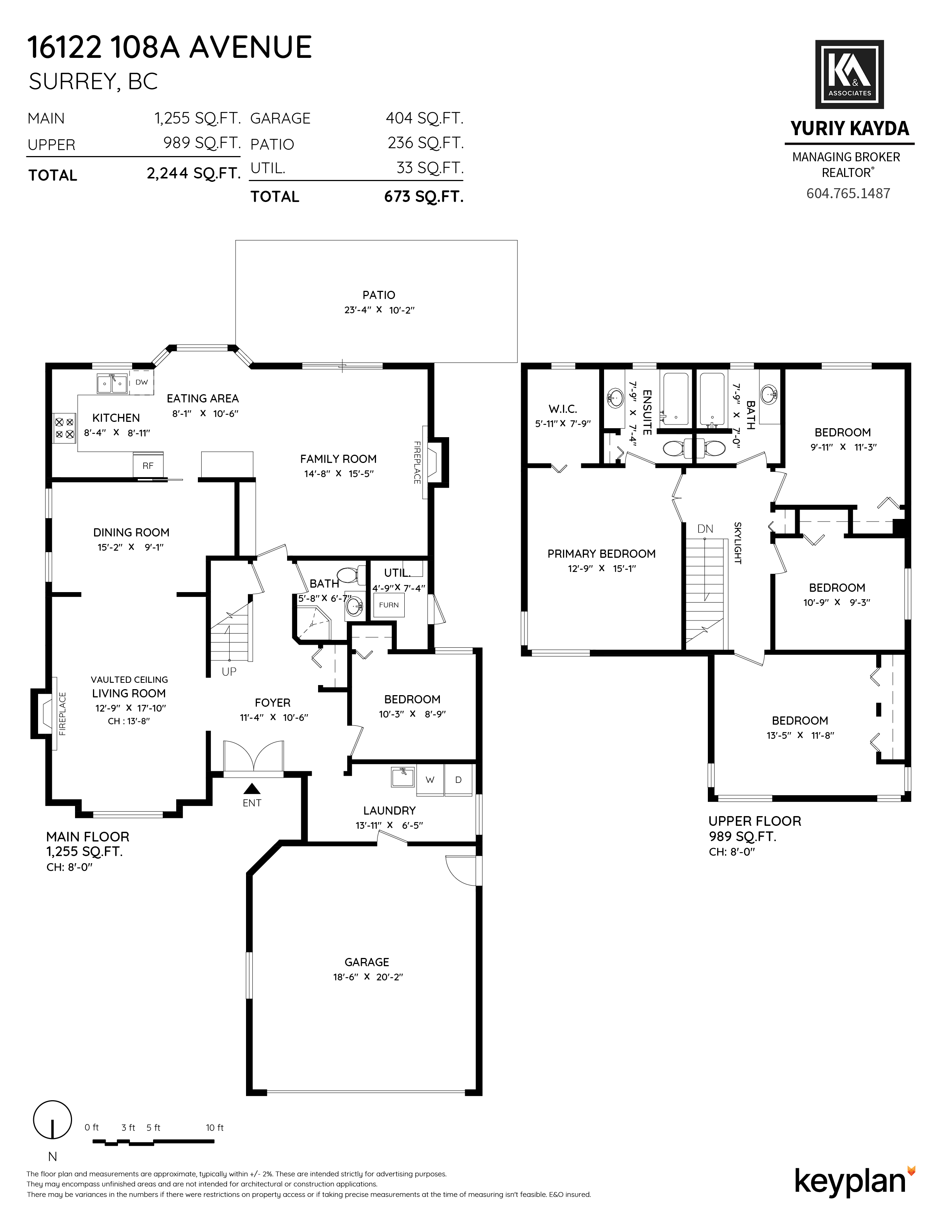 Yuriy Kayda - 16122 108a Avenue, Surrey, BC, Canada | Floor Plan 1