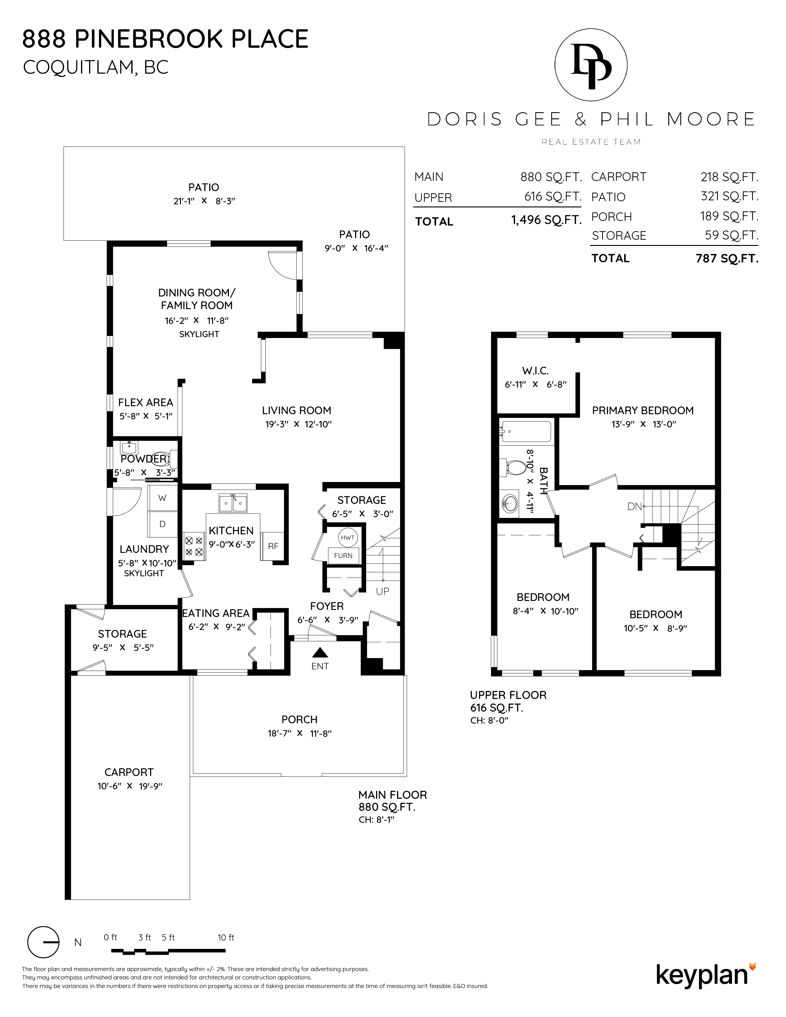 Doris Gee & Phil Moore - 888 Pinebrook Place, Coquitlam, BC, Canada | Floor Plan 1