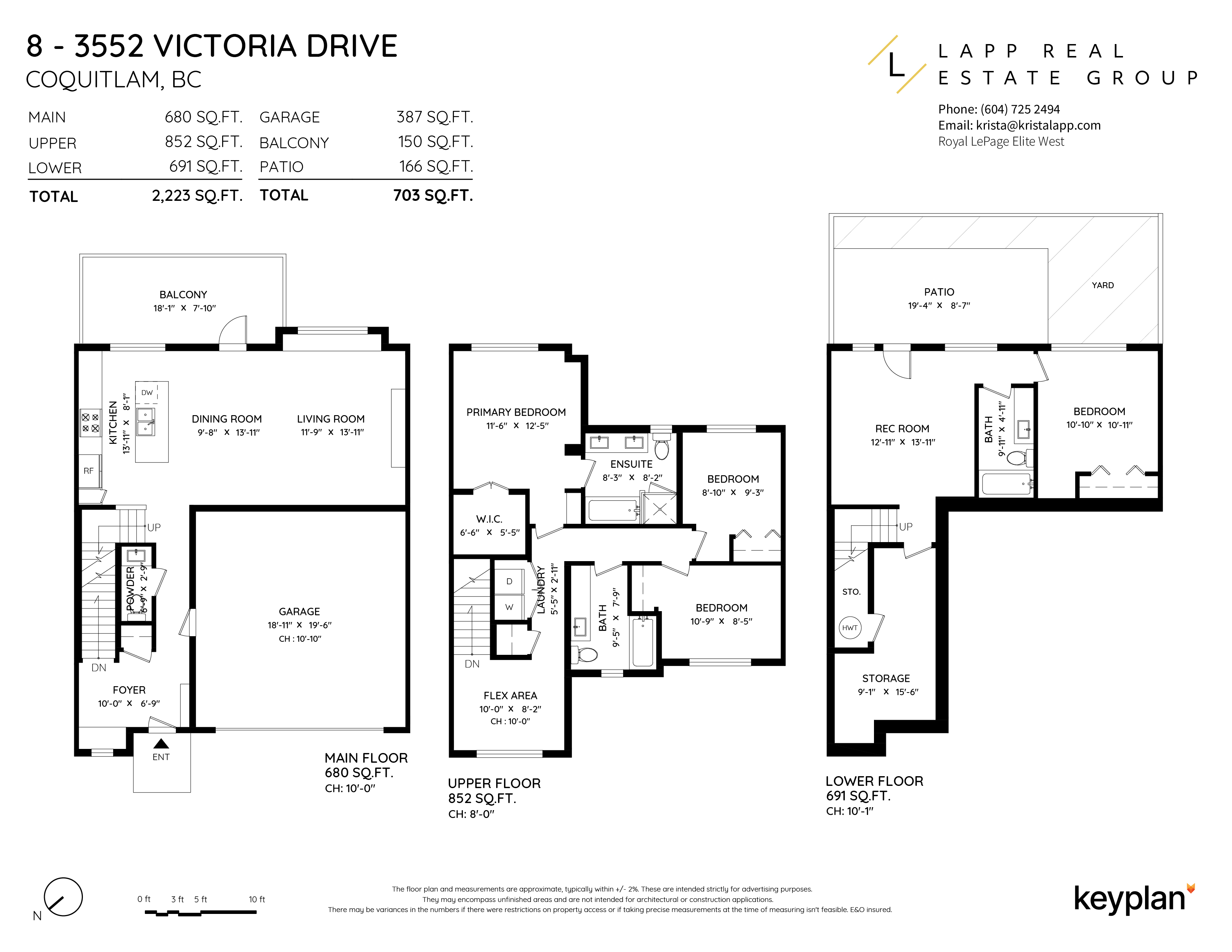 Krista Lapp - Unit 8 - 3552 Victoria Drive, Coquitlam, BC, Canada | Floor Plan 1