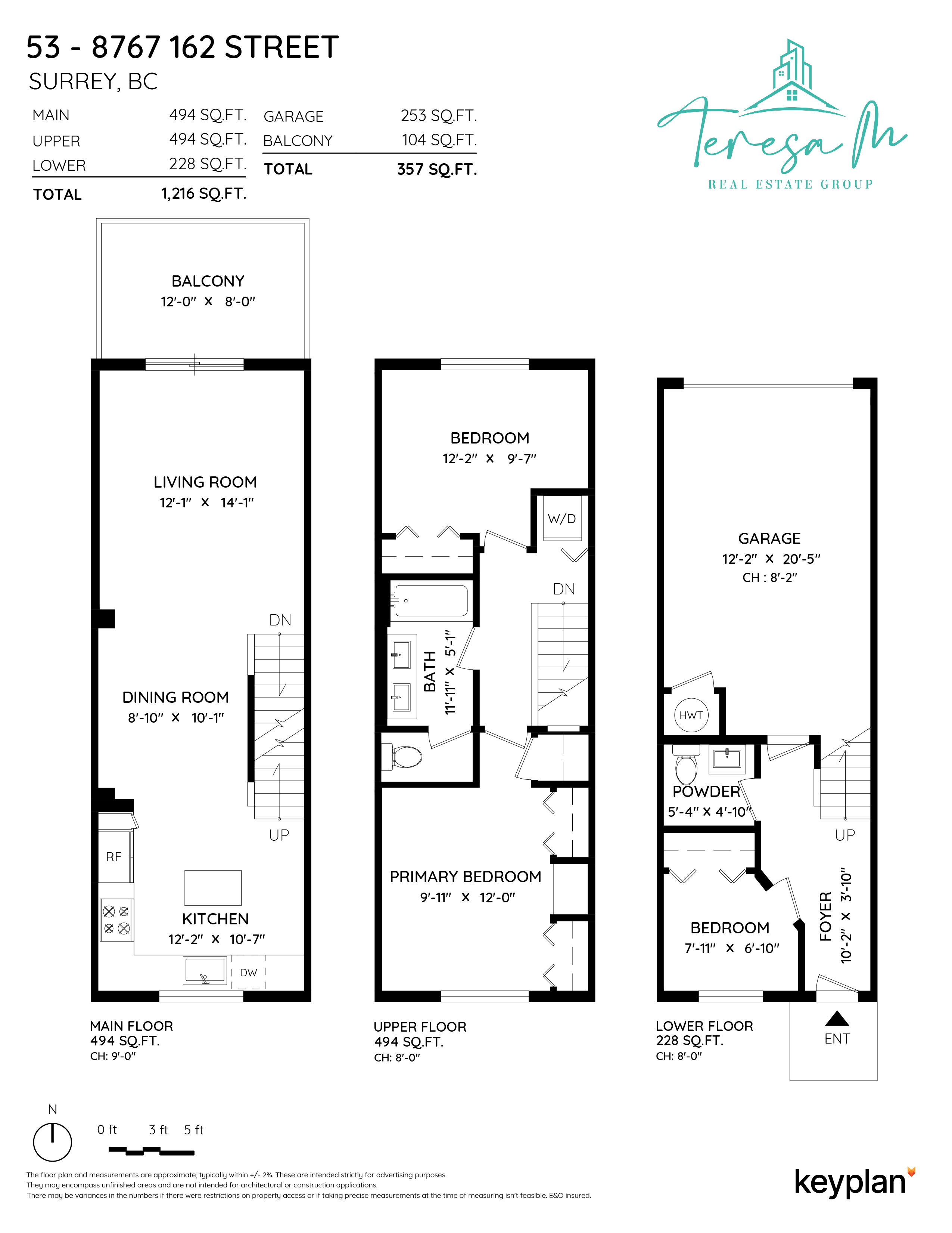 Teresa Magsambol - Unit 53 - 8767 162 Street, Surrey, BC, Canada | Floor Plan 1