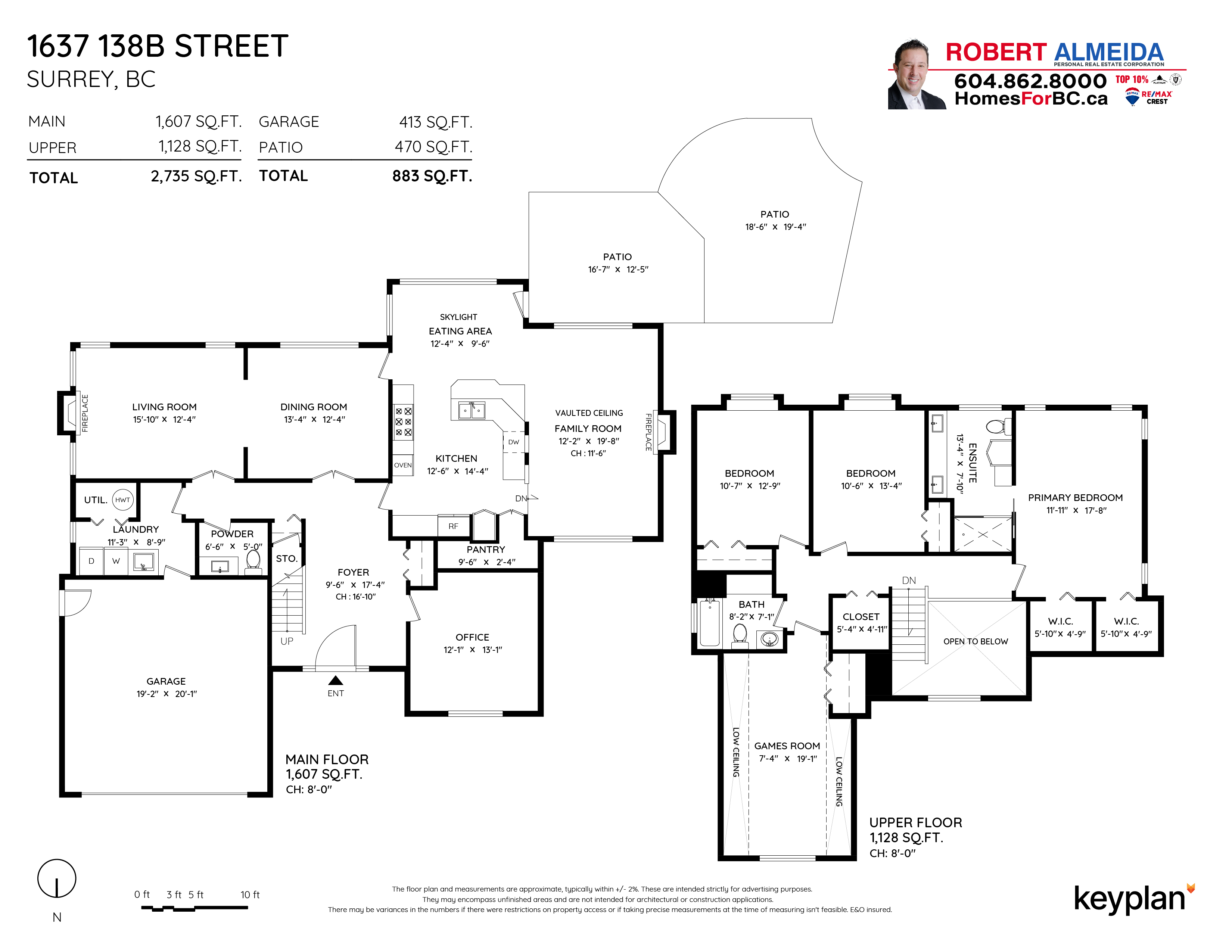 Robert Almeida - 1637 138B Street, Surrey, BC, Canada | Floor Plan 1