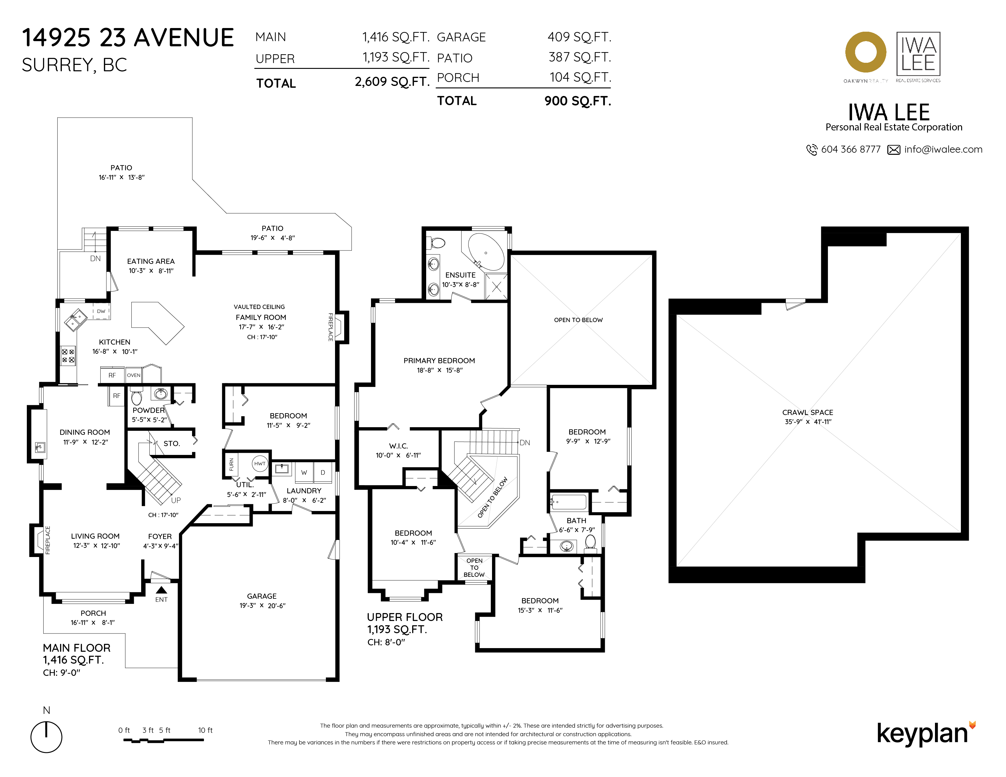 Iwa Lee - 14925 23 Avenue, Surrey, BC, Canada | Floor Plan 1