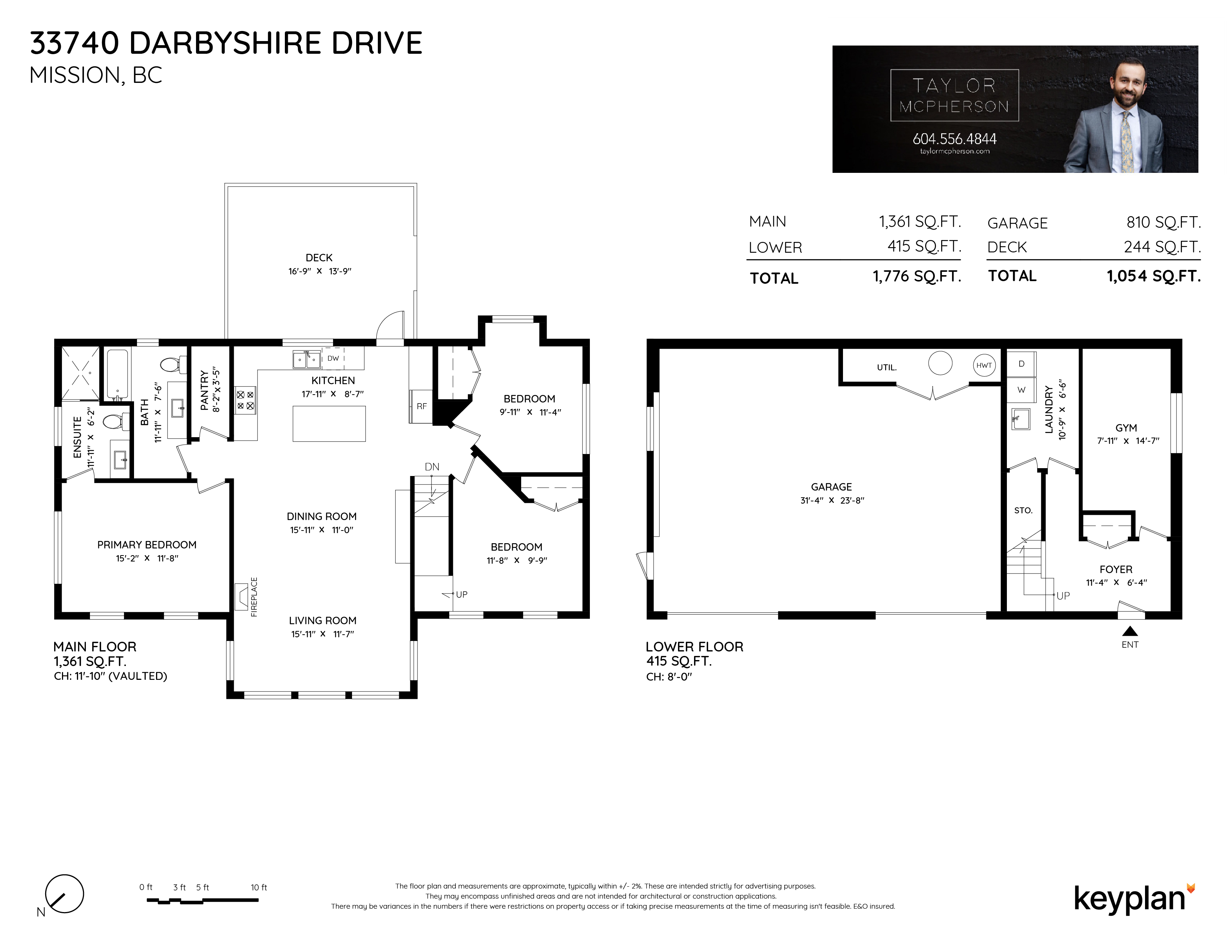 Taylor McPherson - 33740 Darbyshire Drive, Mission, BC, Canada | Floor Plan 1