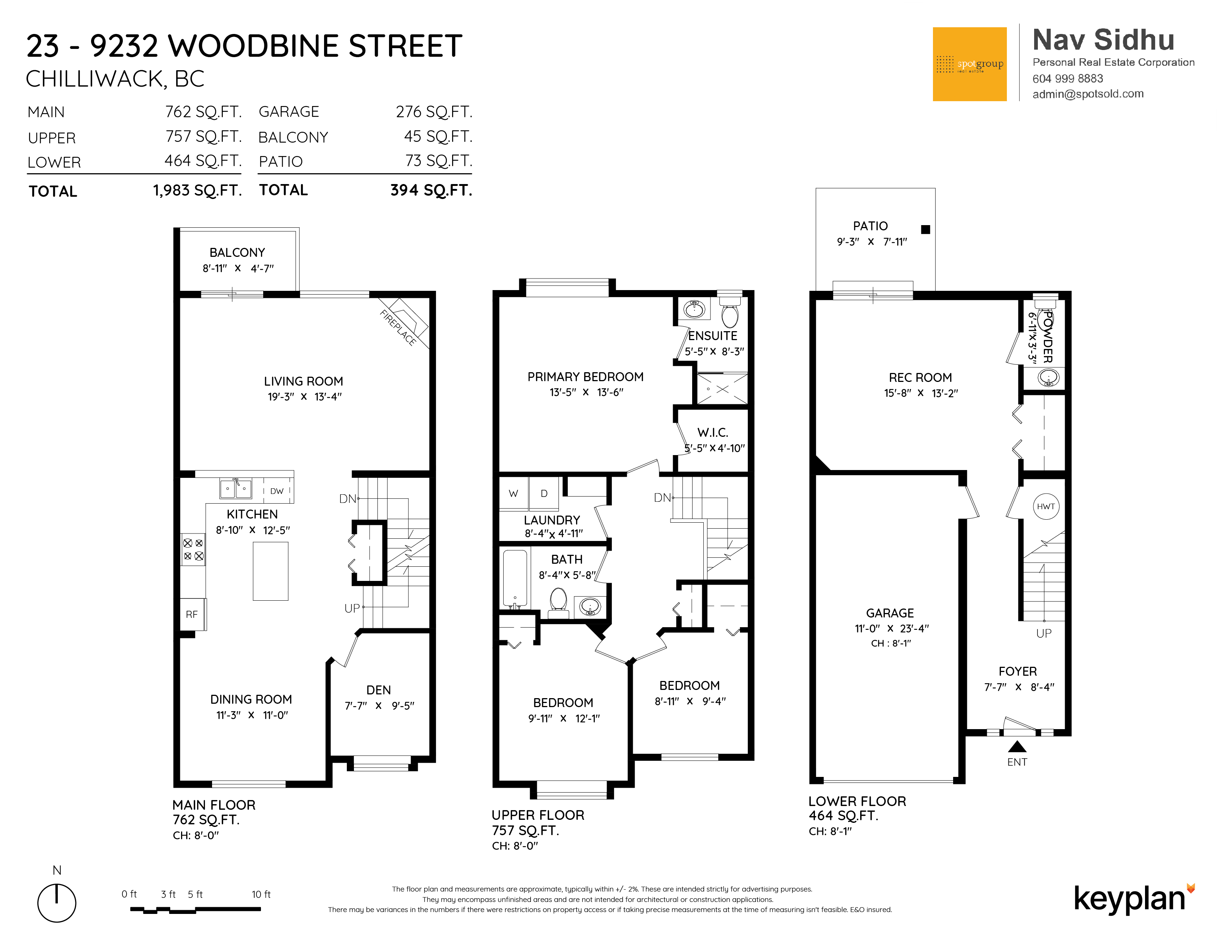 Spot Group - Unit 23 - 9232 Woodbine Street, Chilliwack, BC, Canada | Floor Plan 1