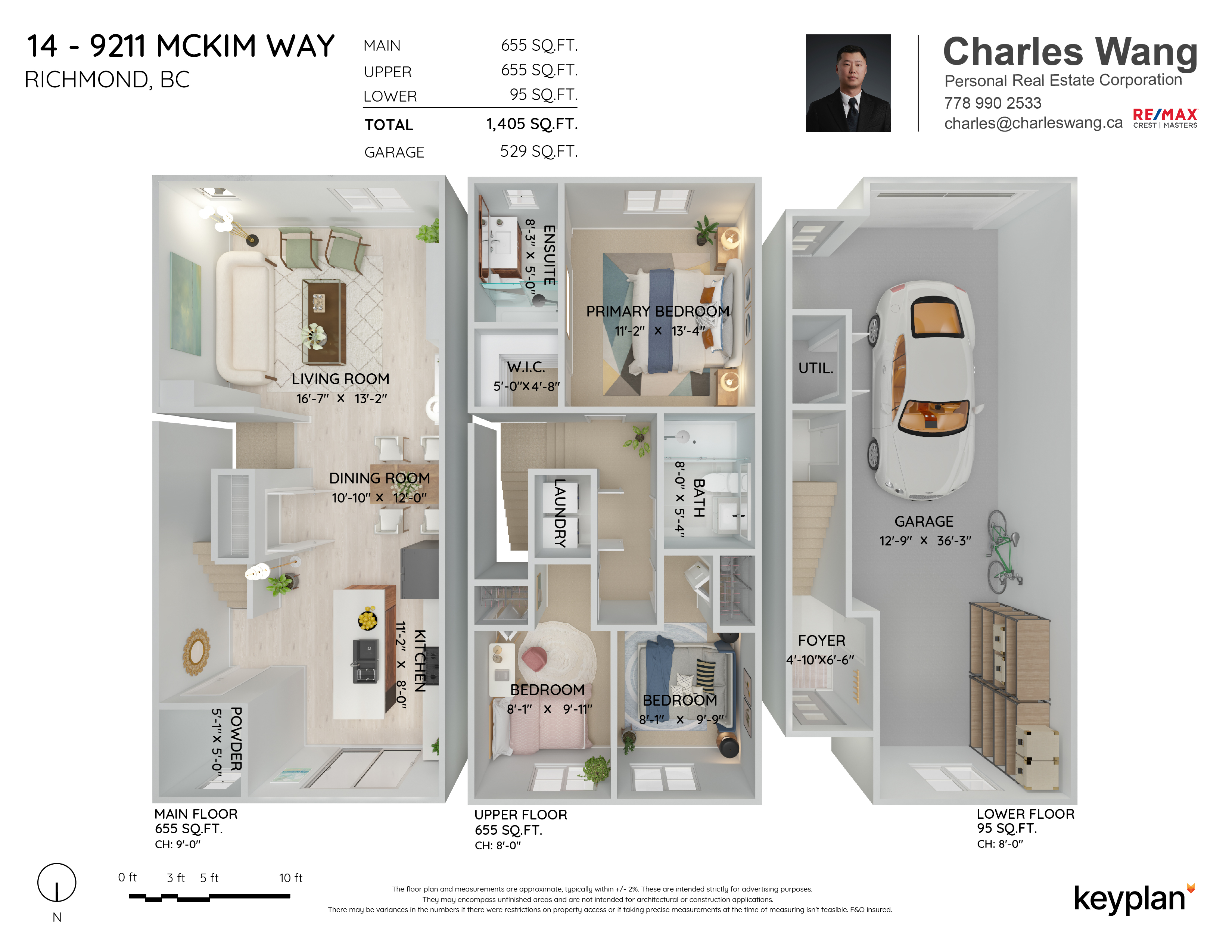 Charles Wang - Unit 14 - 9211 McKim Way, Richmond, BC, Canada | Floor Plan 1