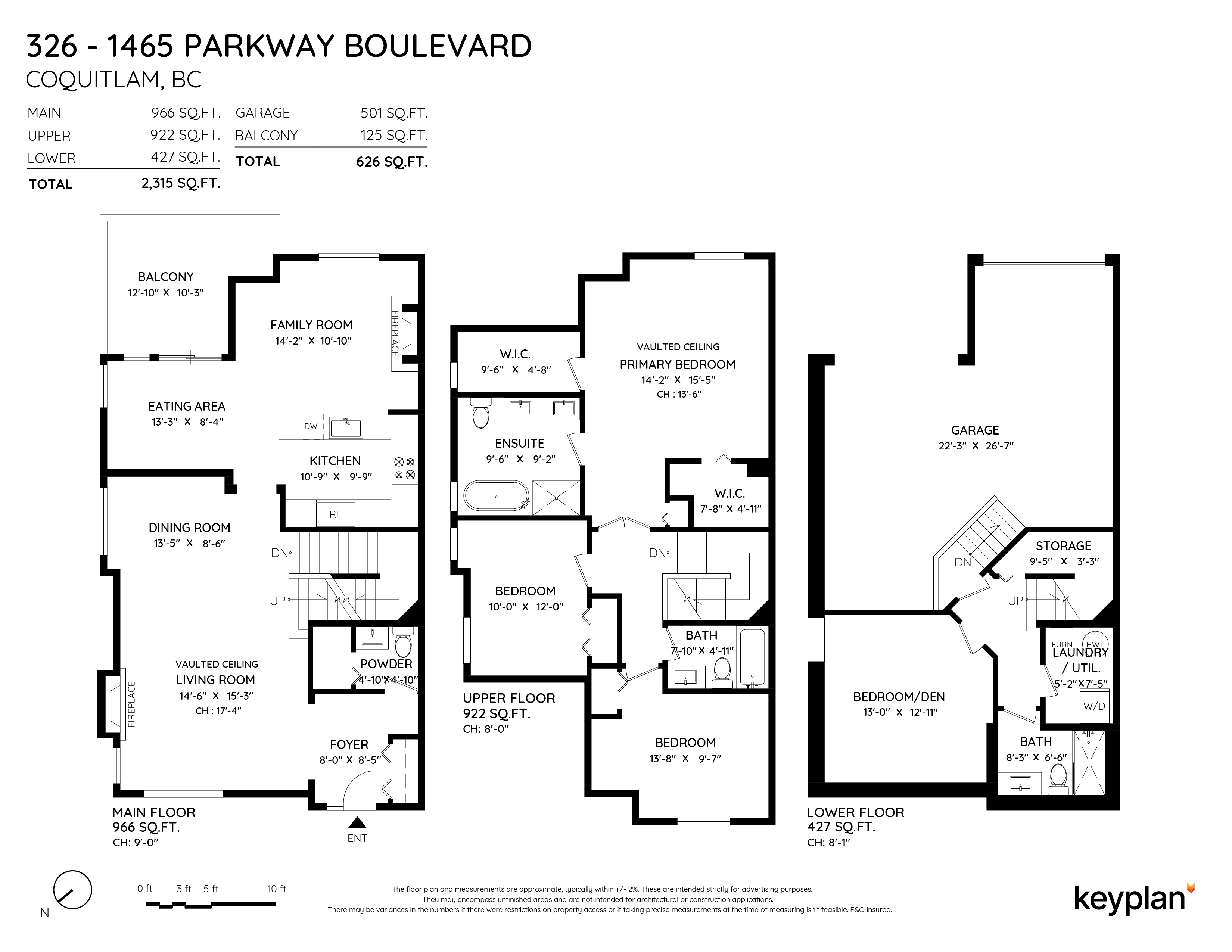 Krista Lapp - Unit 326 - 1465 Parkway Blvd, Coquitlam, BC, Canada | Floor Plan 1
