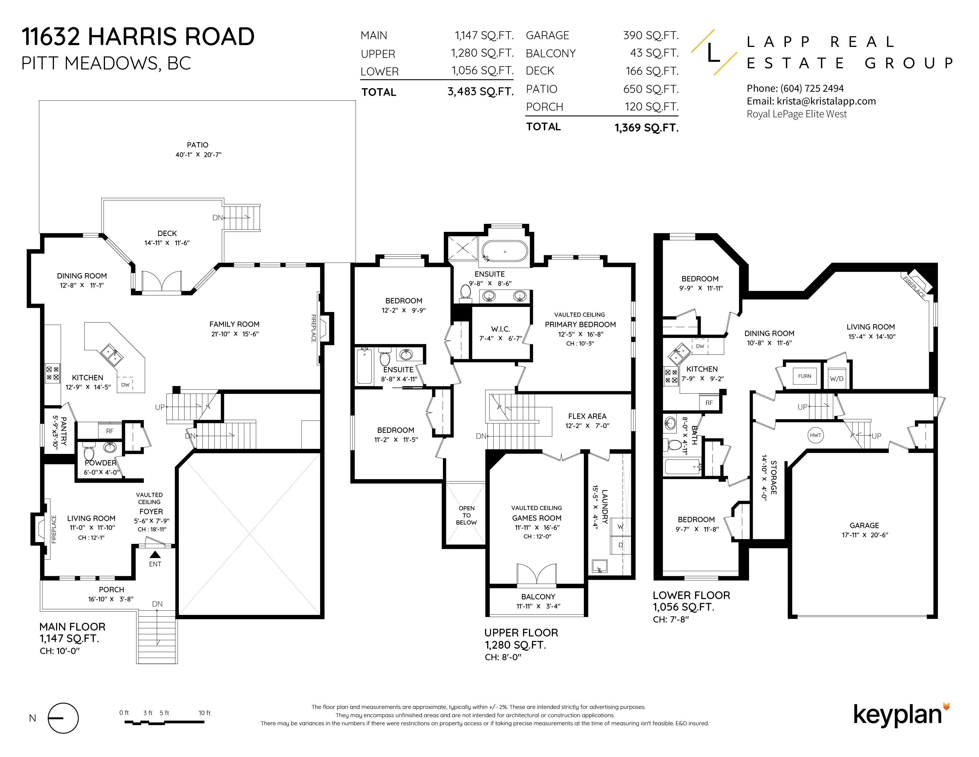 Krista Lapp - 11632 Harris Road, Pitt Meadows, BC, Canada | Floor Plan 1