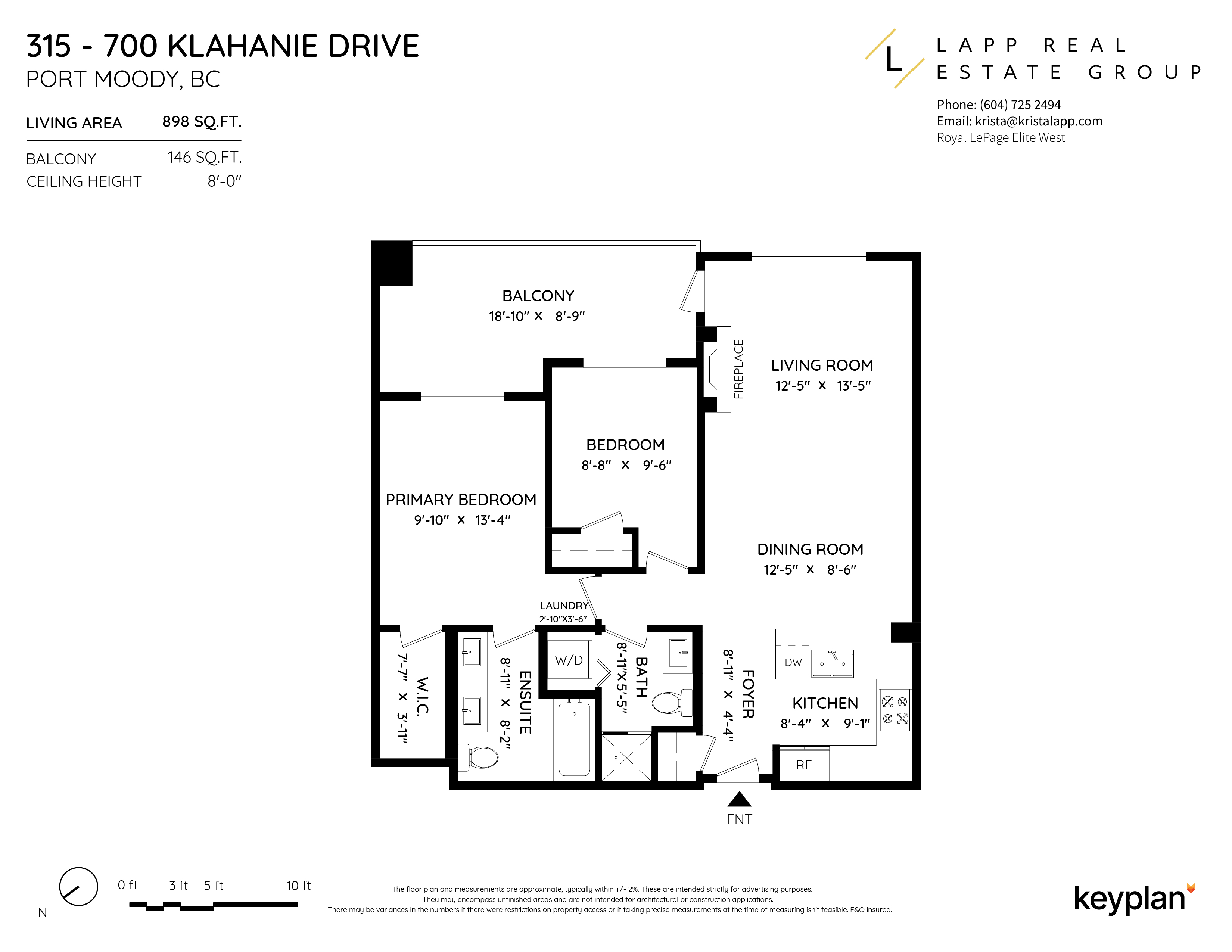 Krista Lapp - Unit 315 - 700 Klahanie Drive, Port Moody, BC, Canada | Floor Plan 1