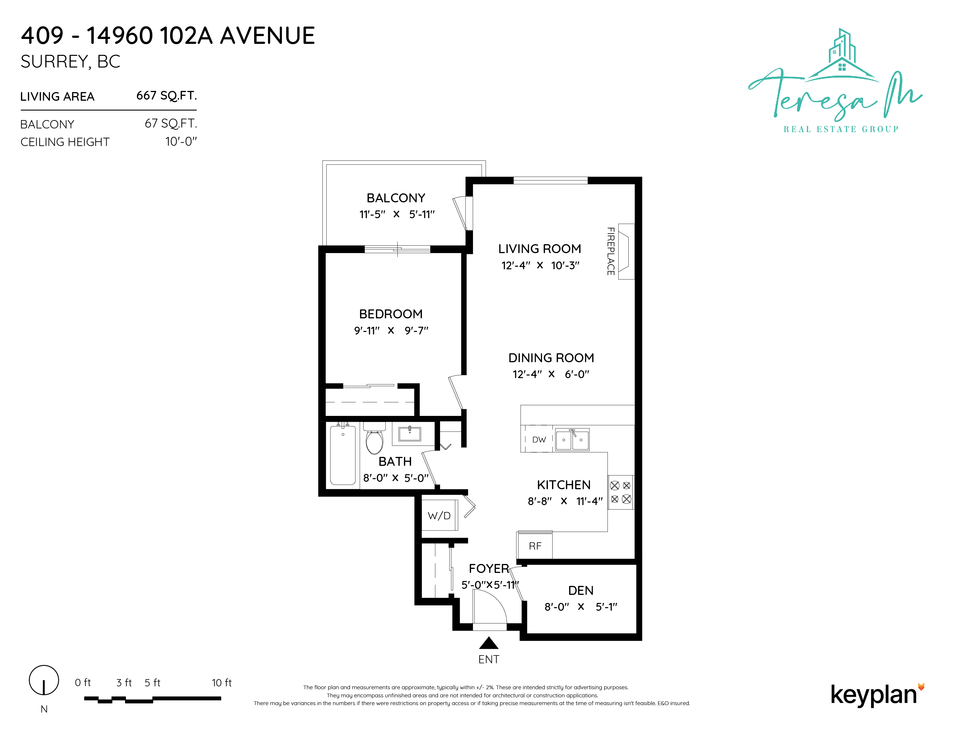 Teresa Magsambol - Unit 409 - 14960 102A Avenue, Surrey, BC, Canada | Floor Plan 1