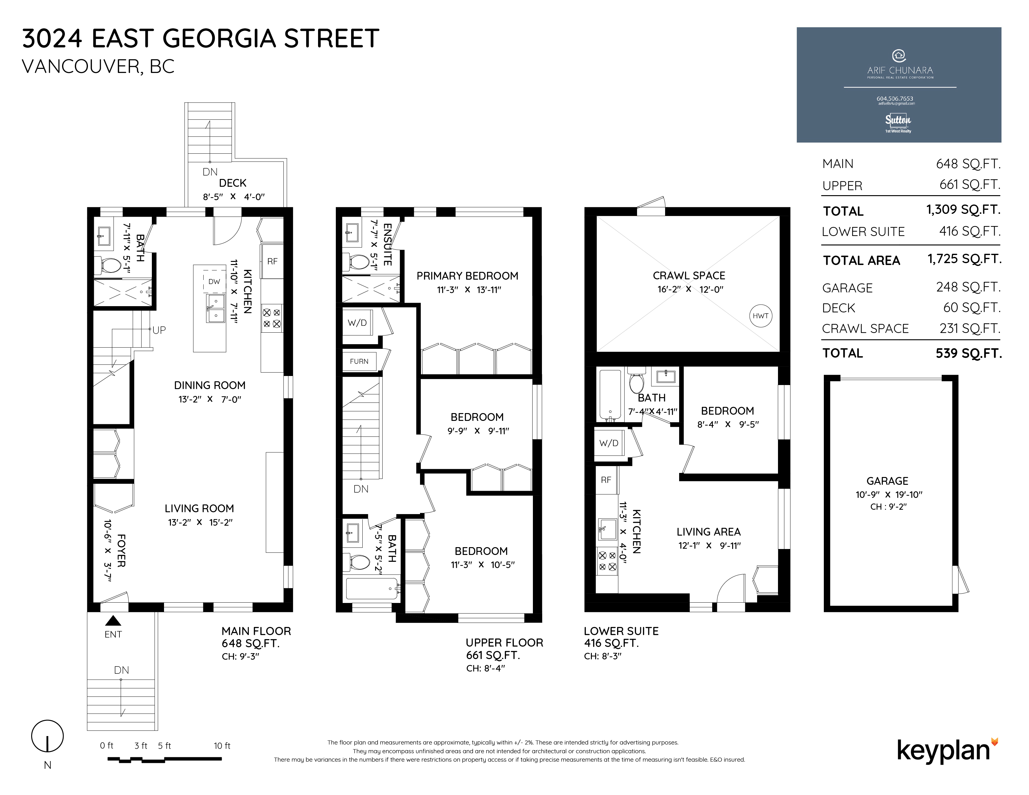 Arif Chunara - 3024 East Georgia Street, Vancouver, BC, Canada | Floor Plan 1
