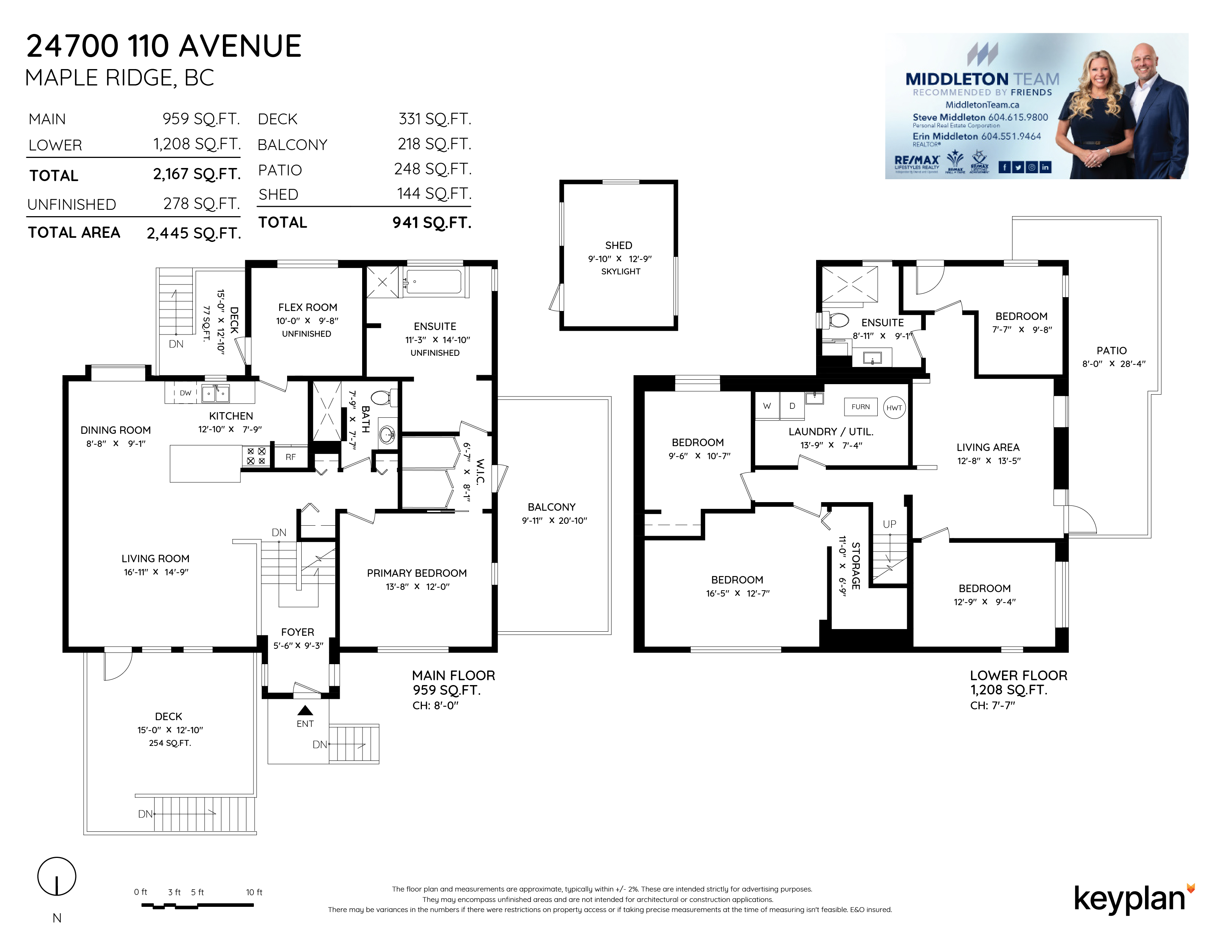 Steve & Erin Middleton - 24700 110 Avenue, Maple Ridge, BC, Canada | Floor Plan 1