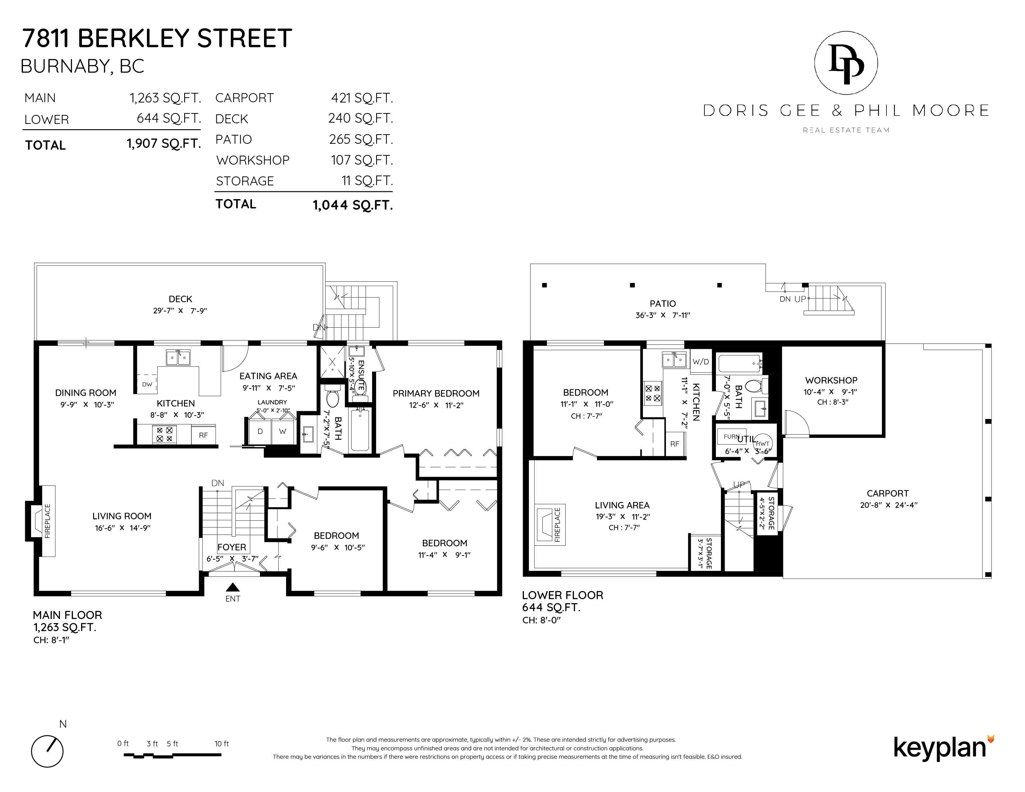 Doris Gee & Phil Moore - 7811 Berkley Street, Burnaby, BC, Canada | Floor Plan 1