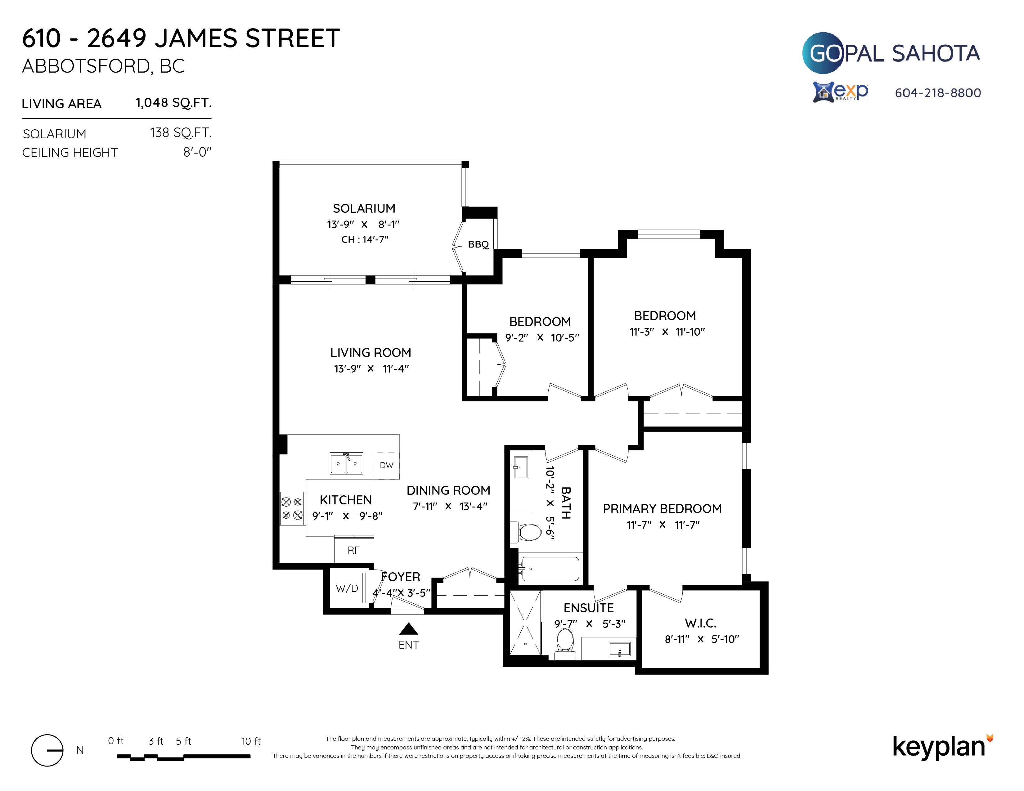 Gopal Sahota - Unit 610 - 2649 James Street, Abbotsford, BC, Canada | Floor Plan 1