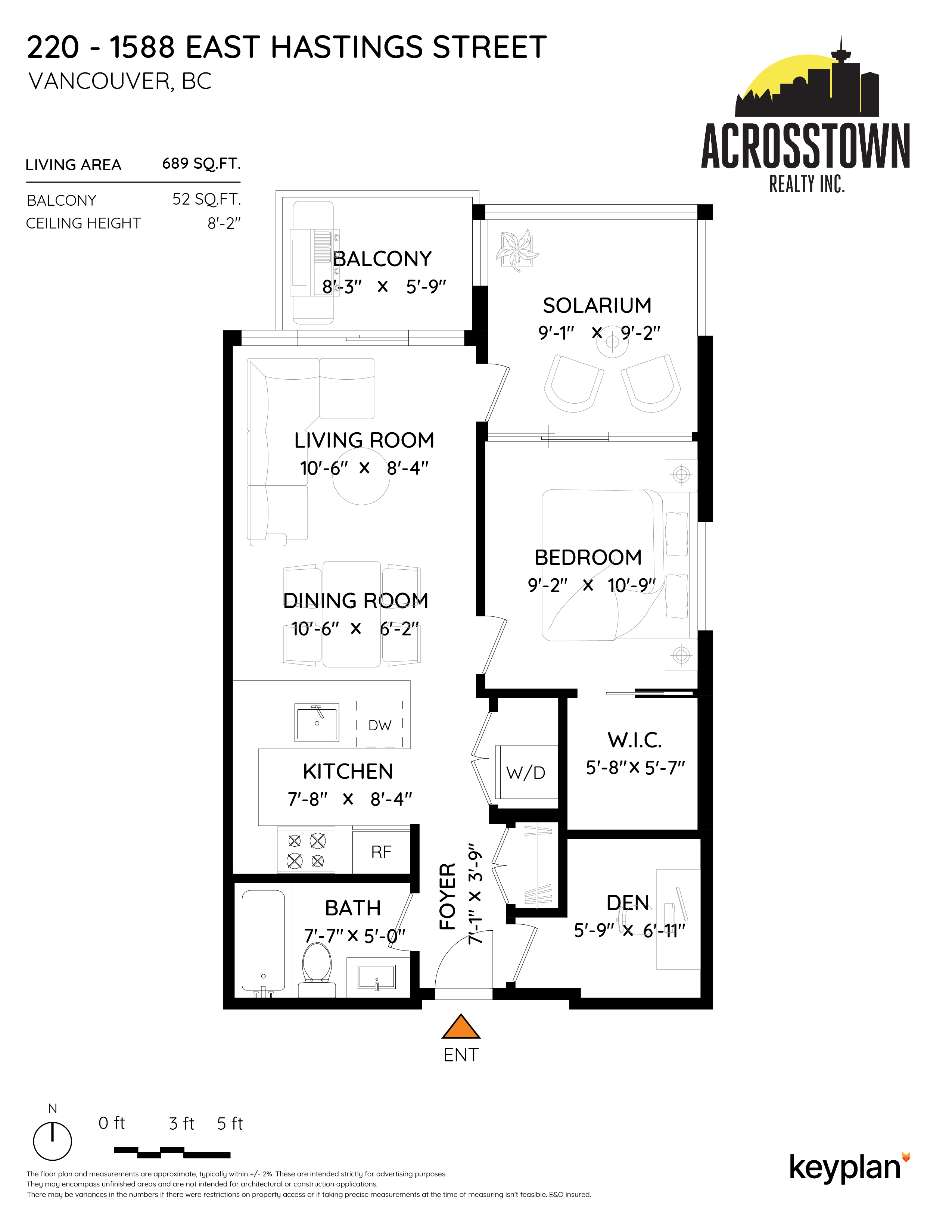 Aislynn & Associates - Unit 220 - 1588 East Hastings Street, Vancouver, BC, Canada | Floor Plan 1