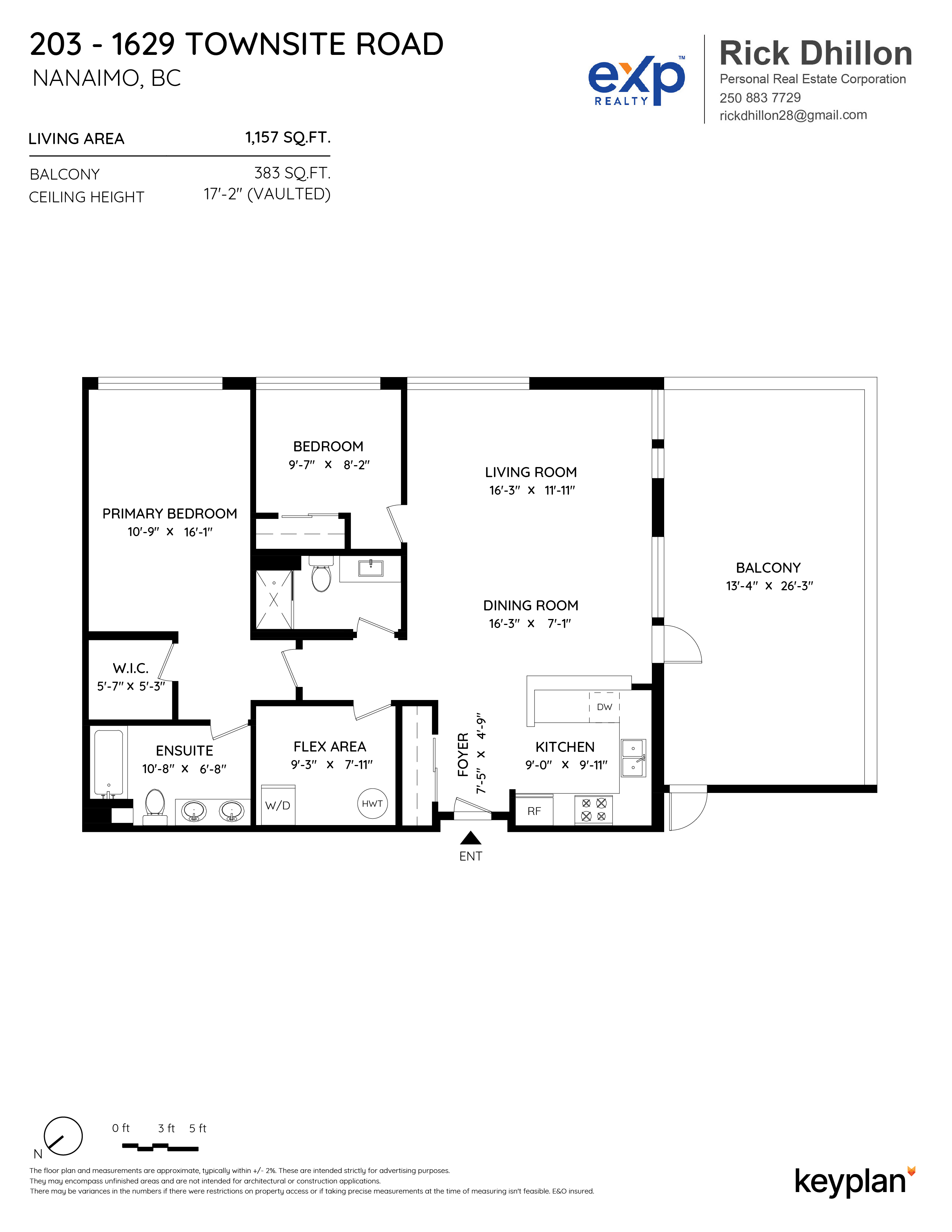 Rick Dhillon - Unit 203 - 1629 Townsite Road, Nanaimo, BC, Canada | Floor Plan 1