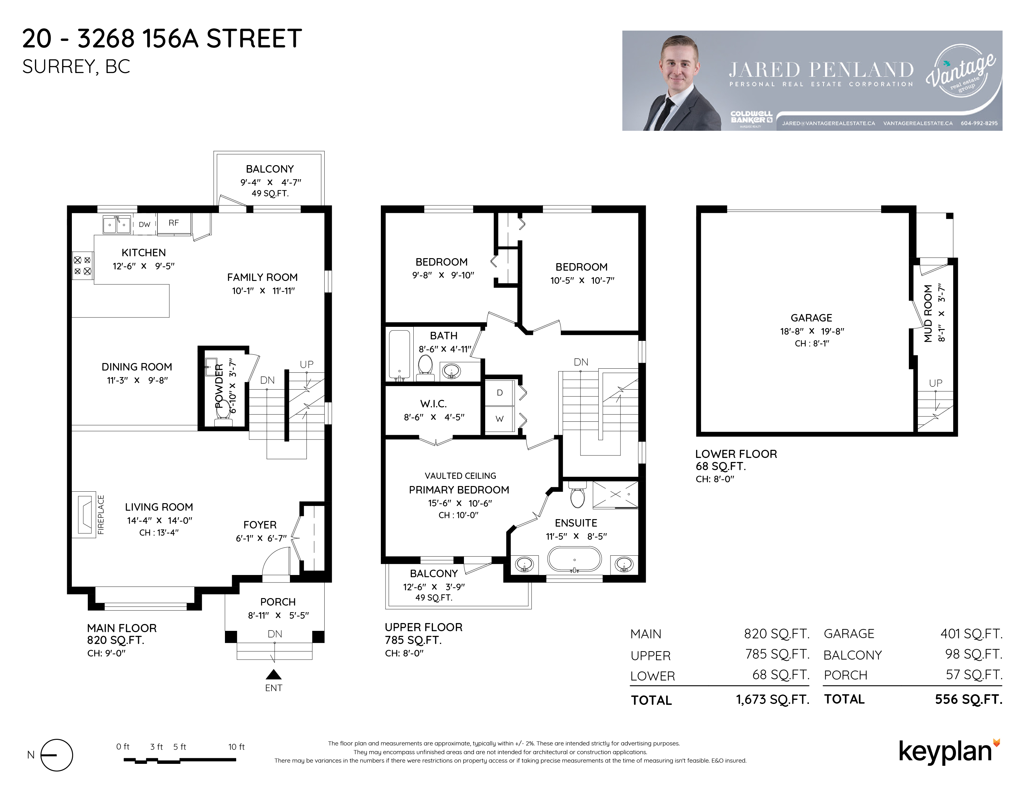 Vantage Real Estate Group - Unit 20 - 3268 156A Street, Surrey, BC, Canada | Floor Plan 1