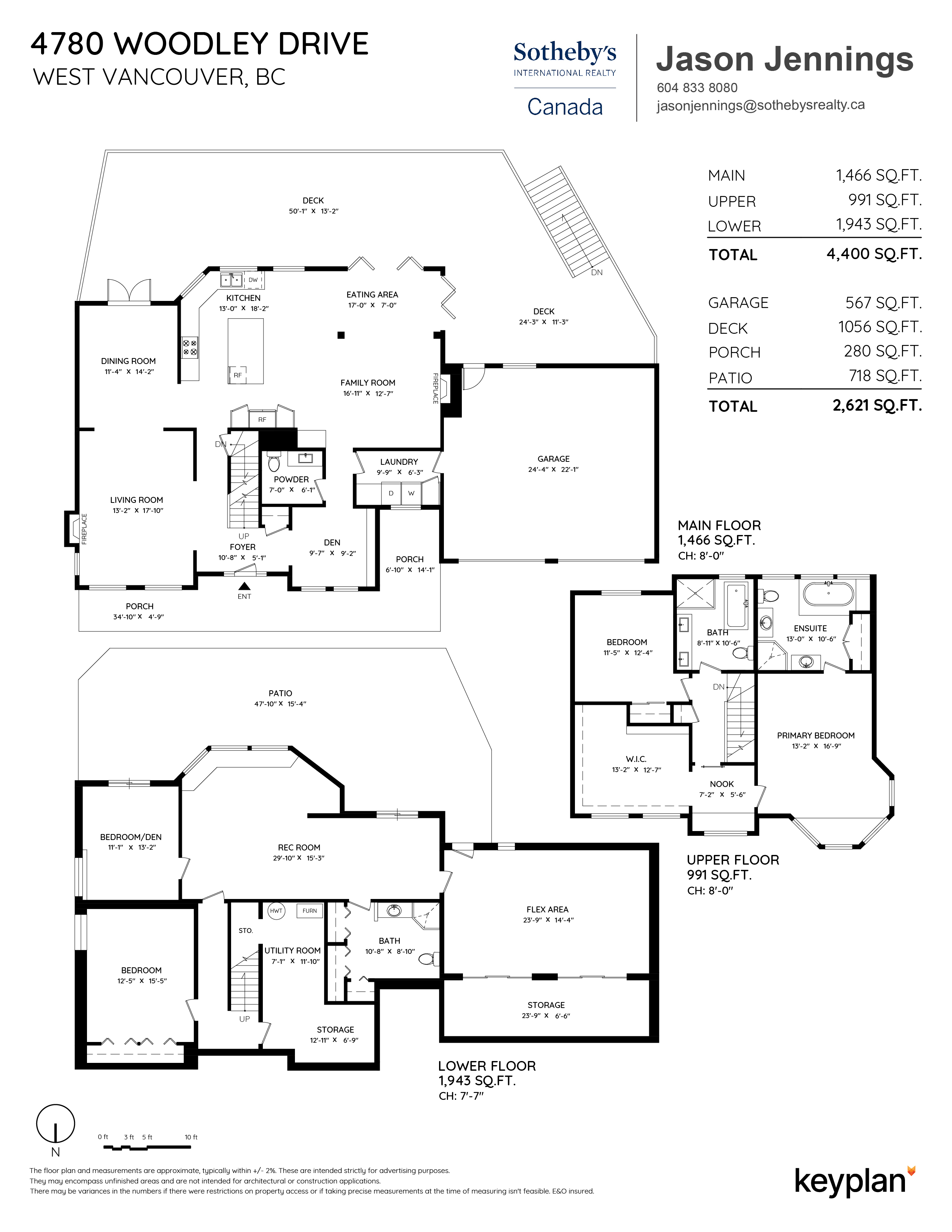 Jason Jennings - 4780 Woodley Drive, West Vancouver, BC, Canada | Floor Plan 1