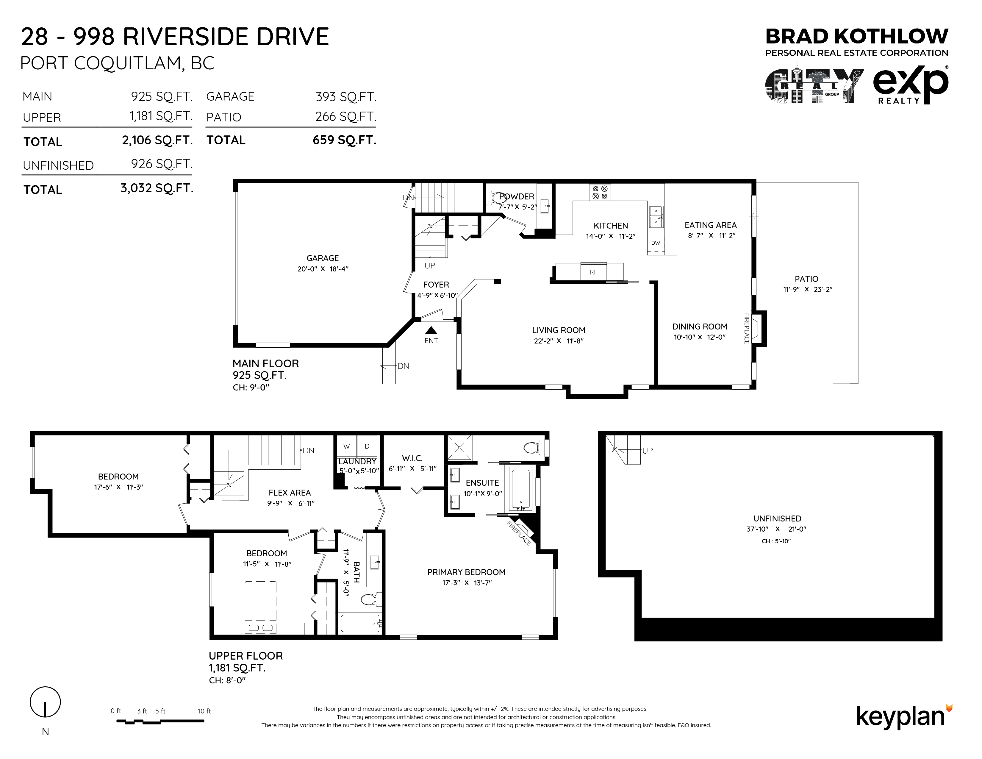 Real City Group - Unit 28 - 998 Riverside Drive, Port Coquitlam, BC, Canada | Floor Plan 1