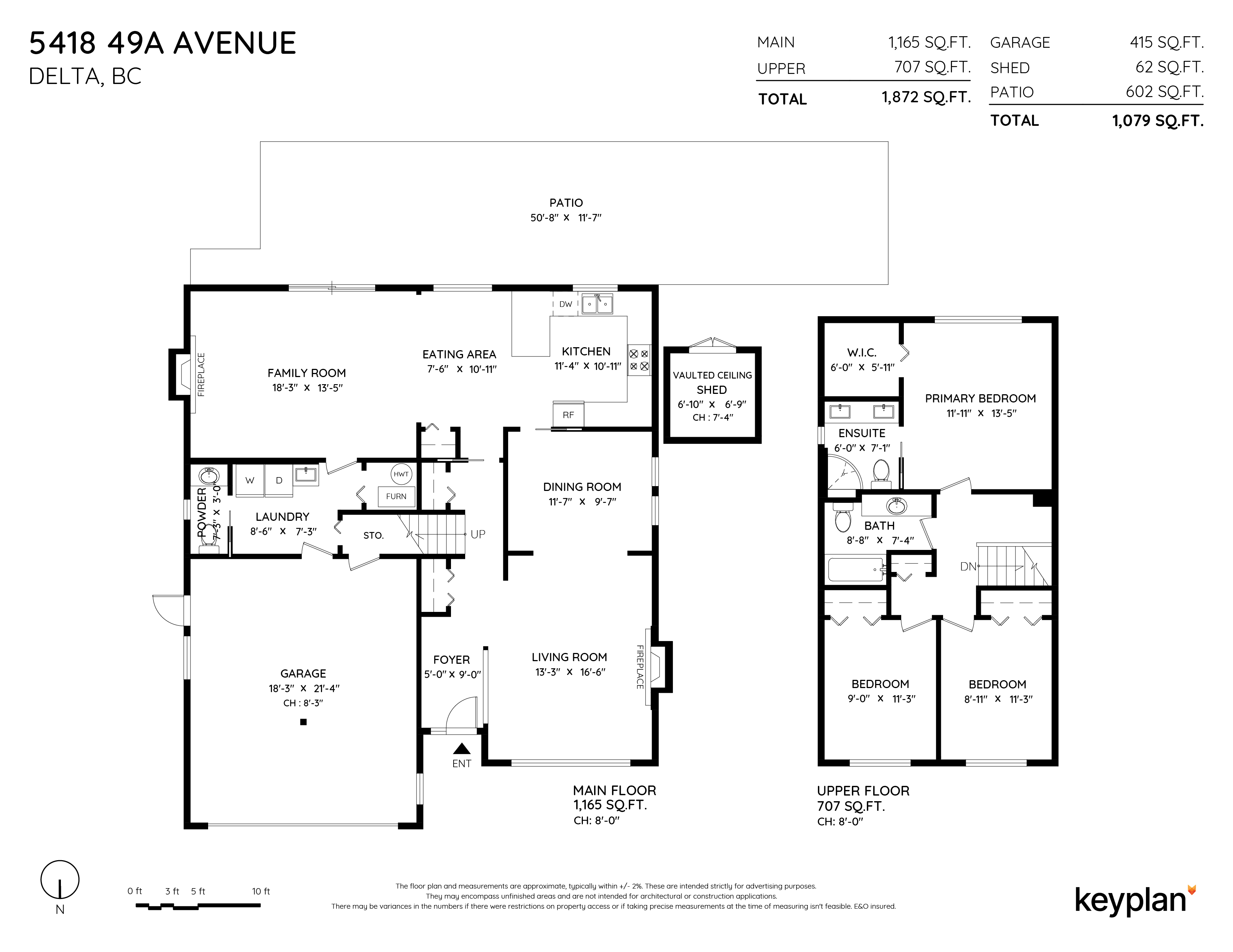 Yuriy Kayda - 5418 49a Avenue, Delta, BC, Canada | Floor Plan 1