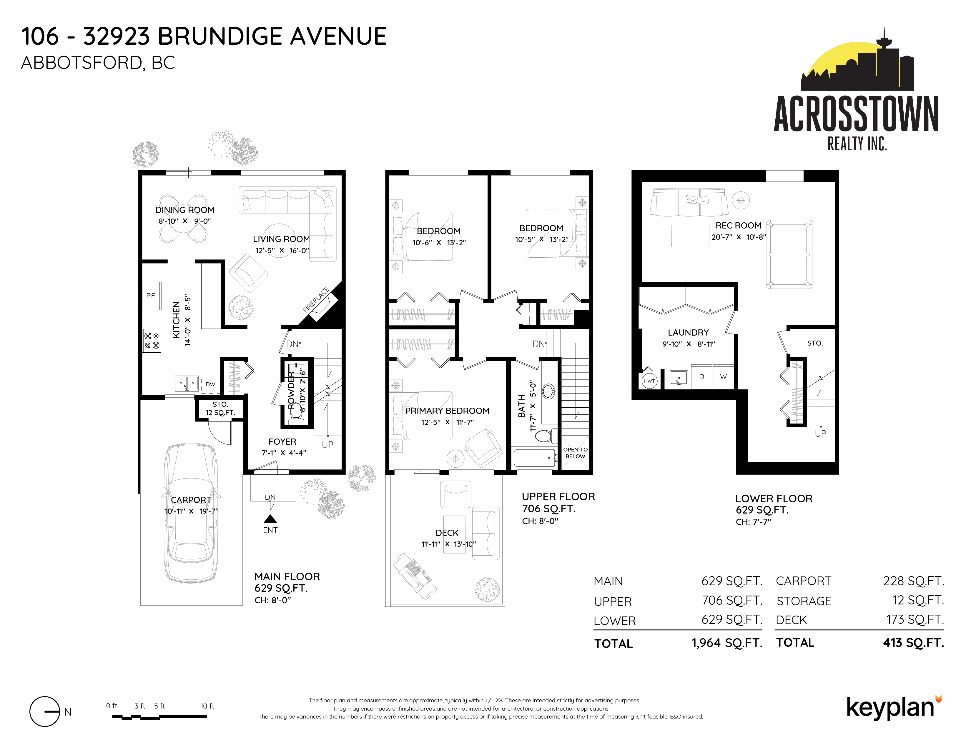 Aislynn & Associates - Unit 106 - 32923 Brundige Avenue, Abbotsford, BC, Canada | Floor Plan 1