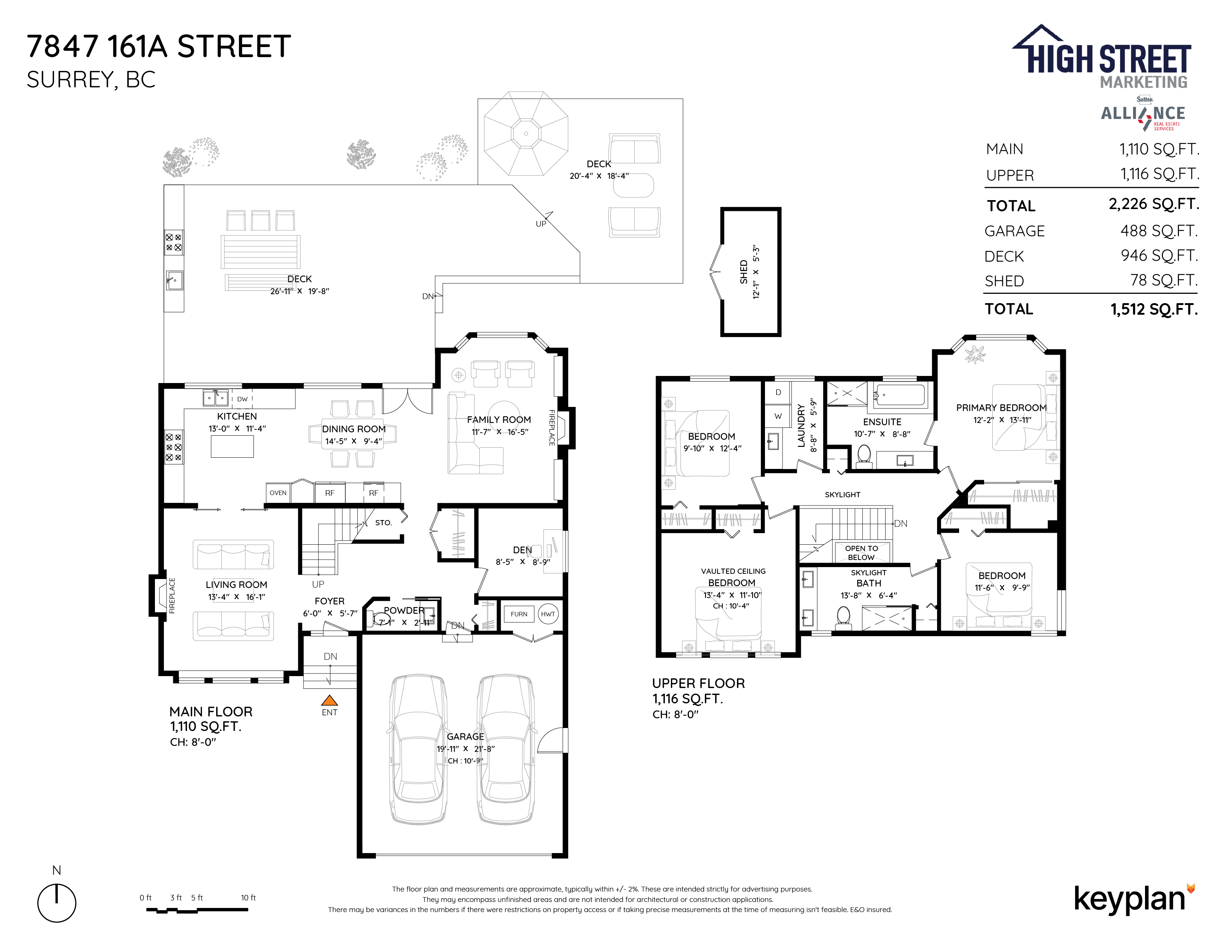 High Street Marketing - 7847 161A Street, Surrey, BC, Canada | Floor Plan 1