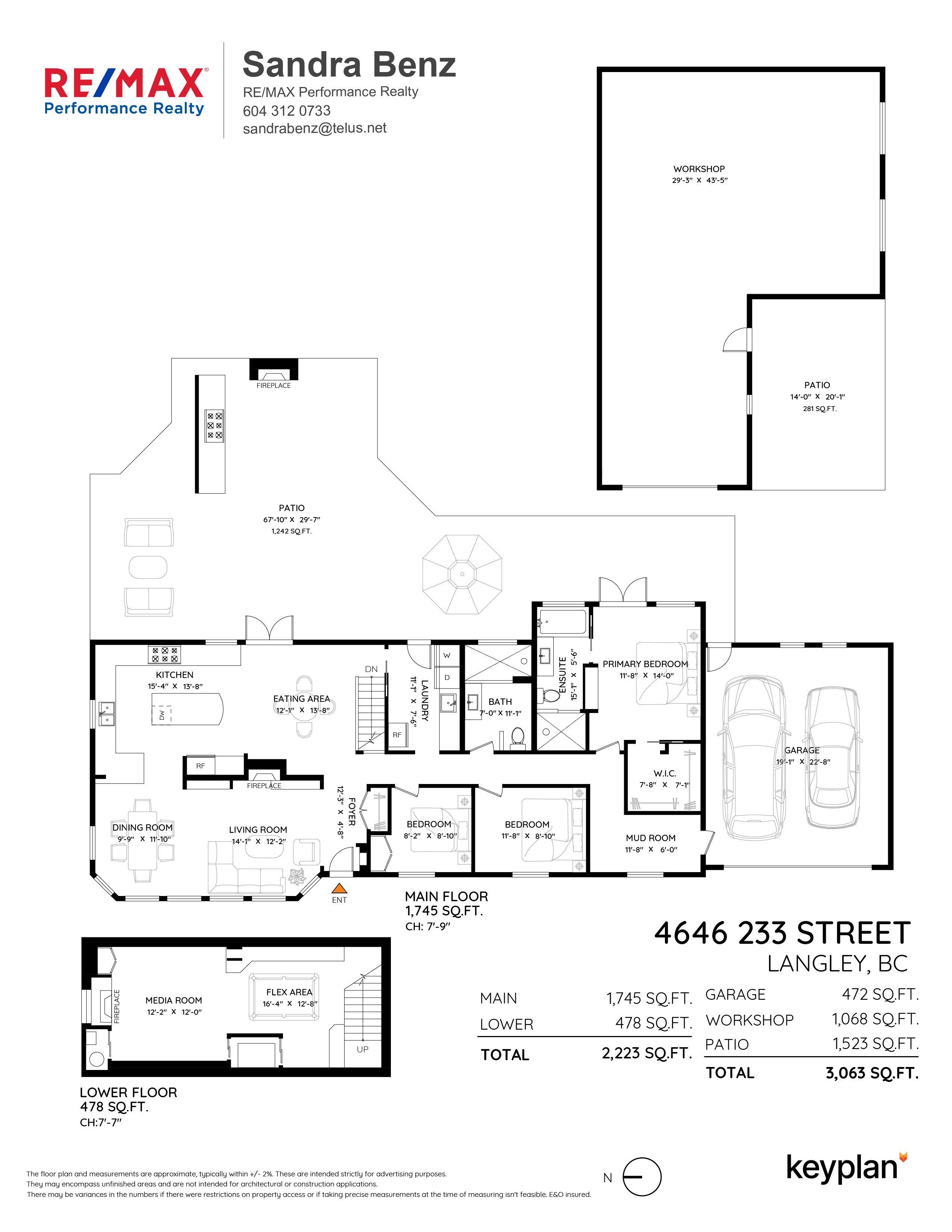 Sandra Benz - 4646 233 Street, Langley, BC, Canada | Floor Plan 1