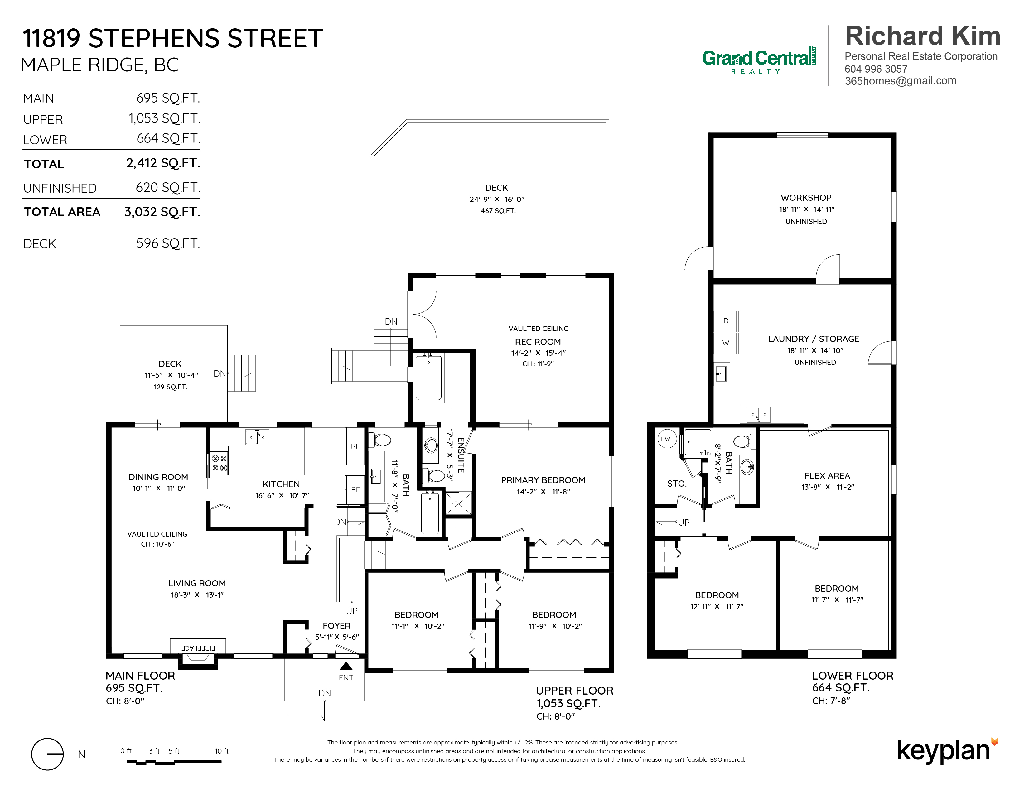 Richard Kim - 11819 Stephens Street, Maple Ridge, BC, Canada | Floor Plan 1