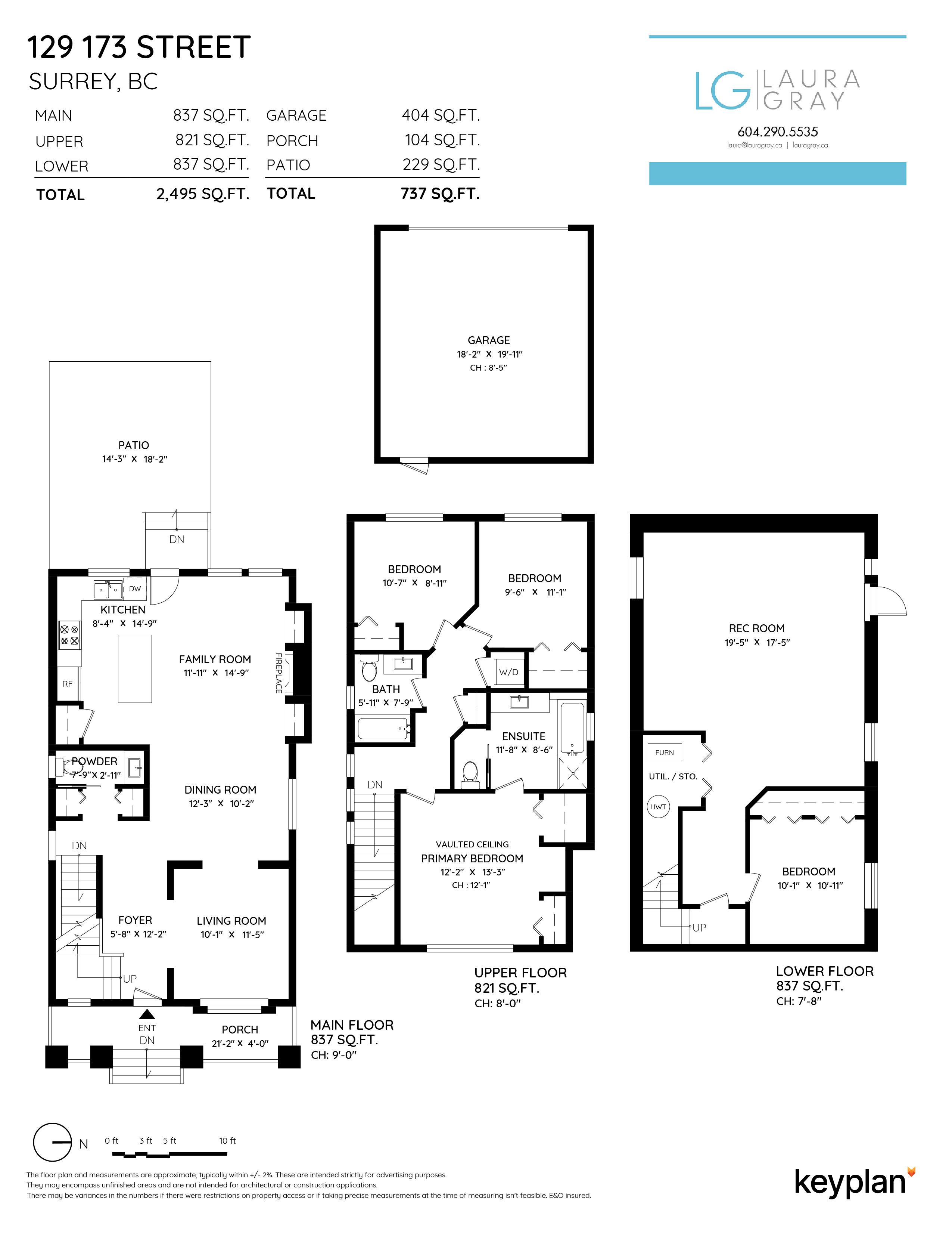 Laura Gray - 129 173 Street, Surrey, BC, Canada | Floor Plan 1