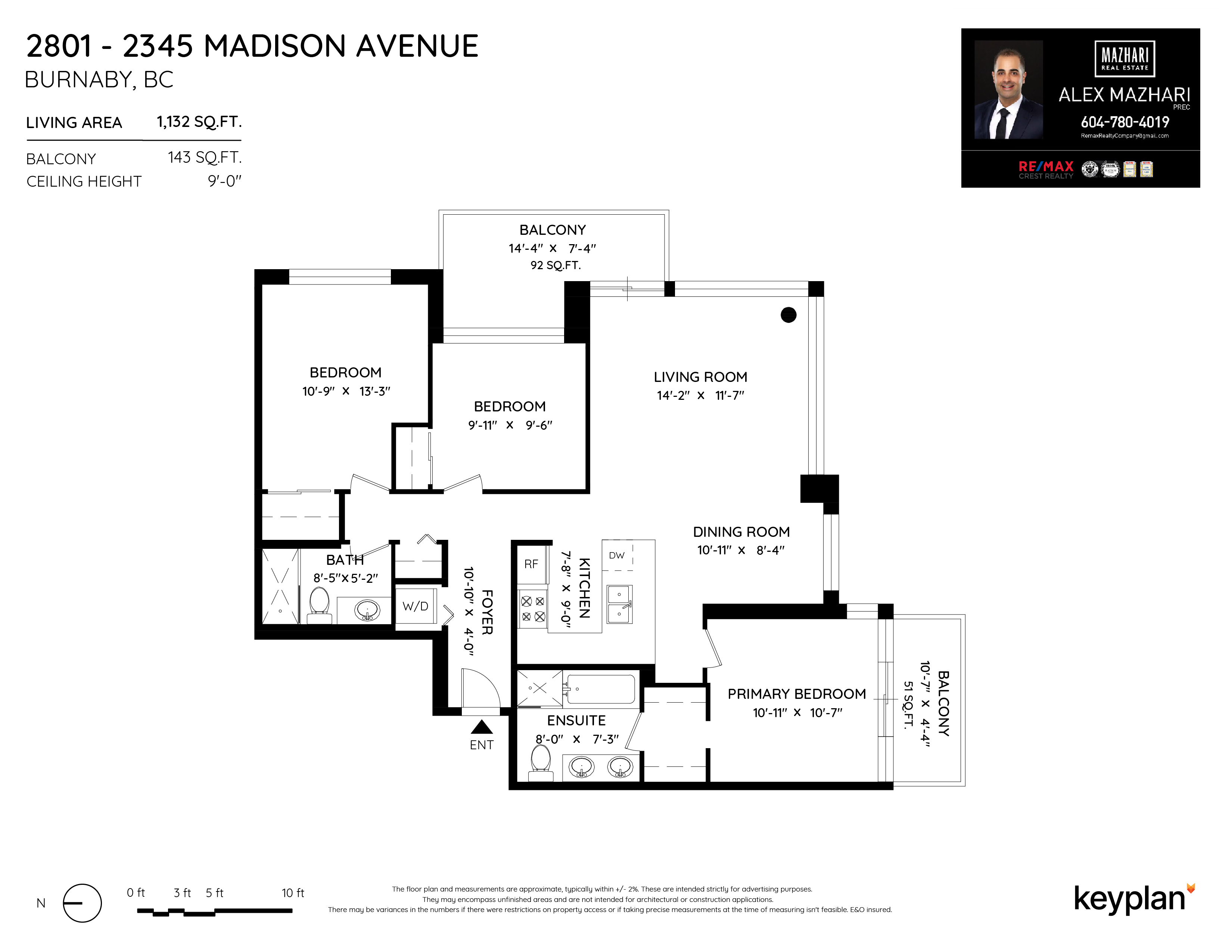 Alex Mazhari - Unit 2801 - 2345 Madison Avenue, Burnaby, BC, Canada | Floor Plan 1