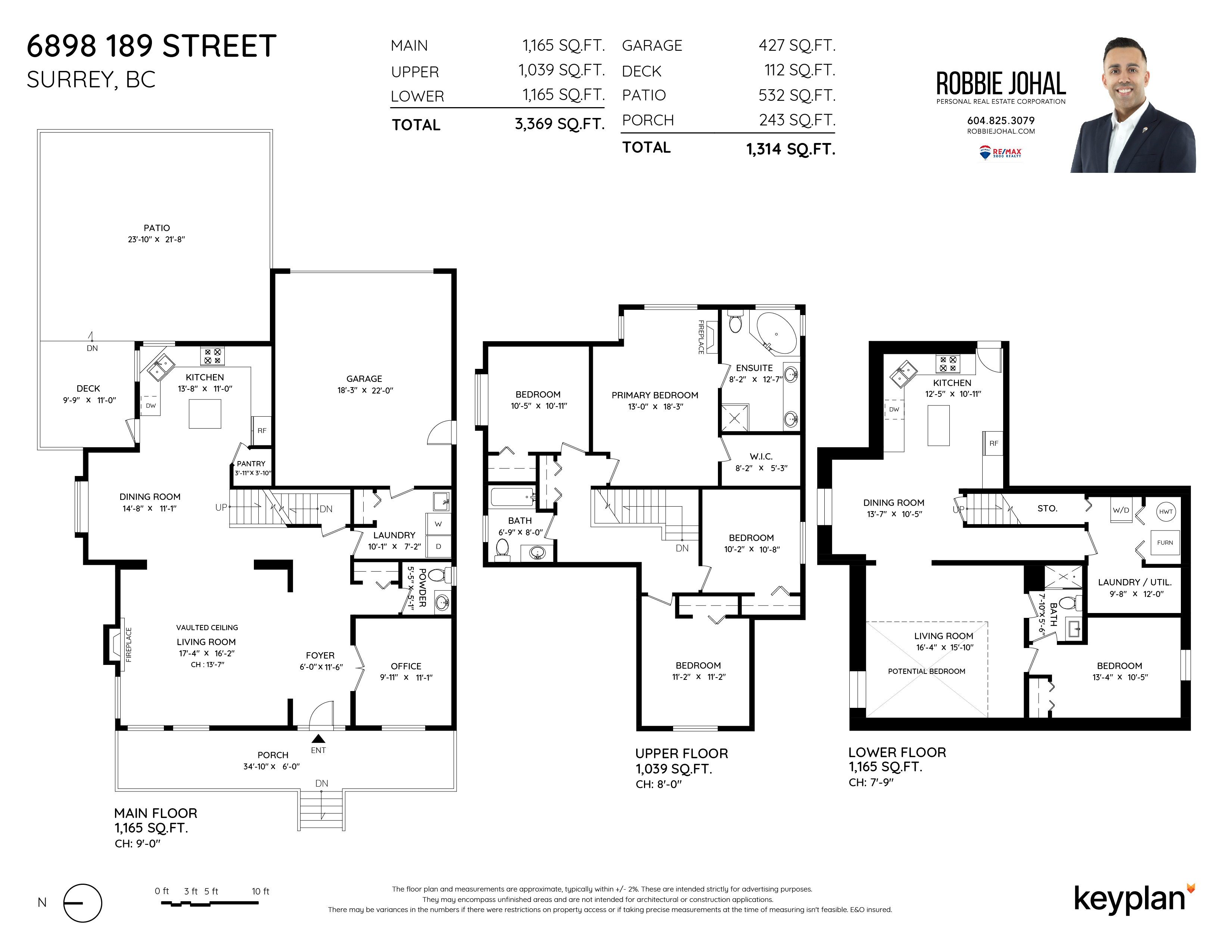 Robbie Johal - 6898 189 Street, Surrey, BC, Canada | Floor Plan 1