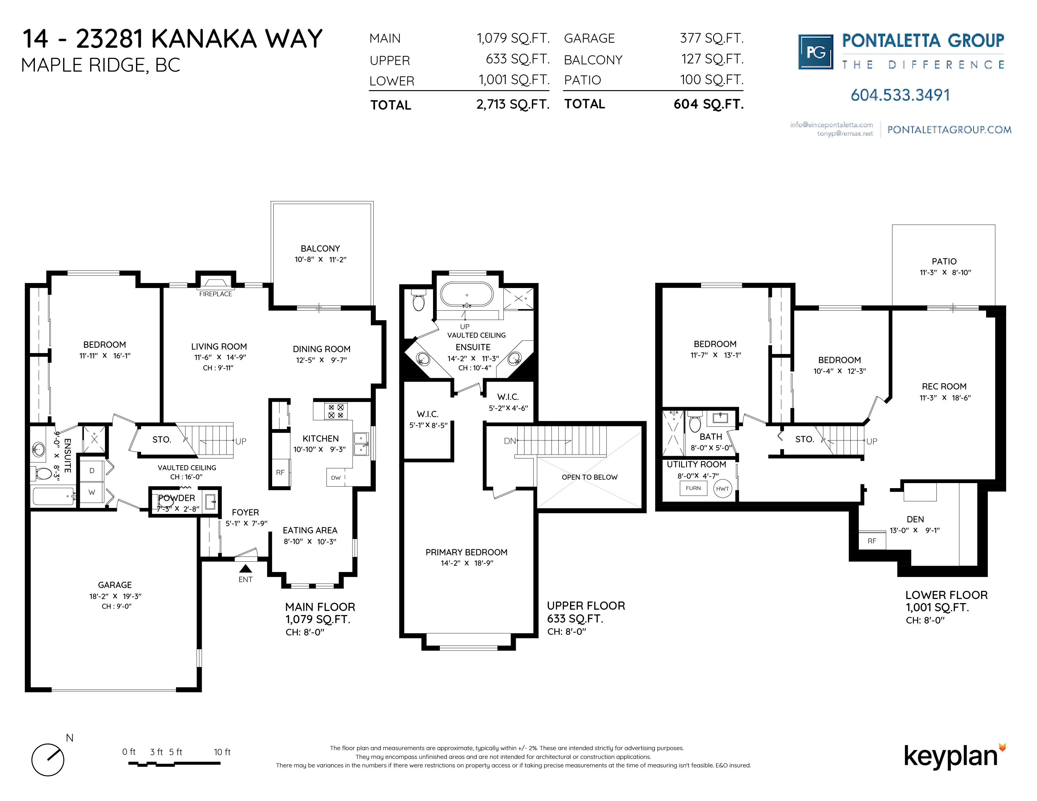 Pontaletta Group - Unit 14 - 23281 Kanaka Way, Maple Ridge, BC, Canada | Floor Plan 1