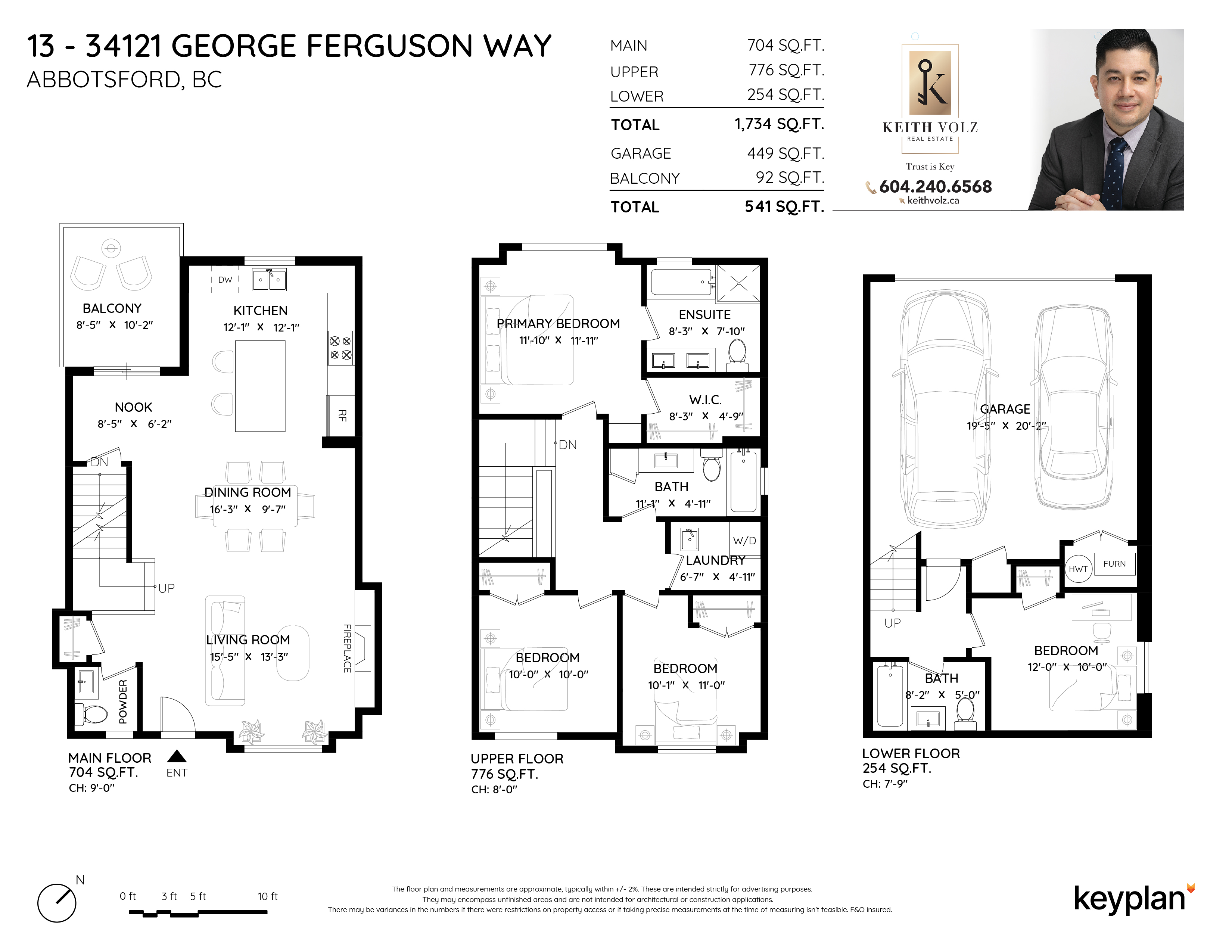 Keith Volz - Unit 13 - 34121 George Ferguson Way, Abbotsford, BC, Canada | Floor Plan 1
