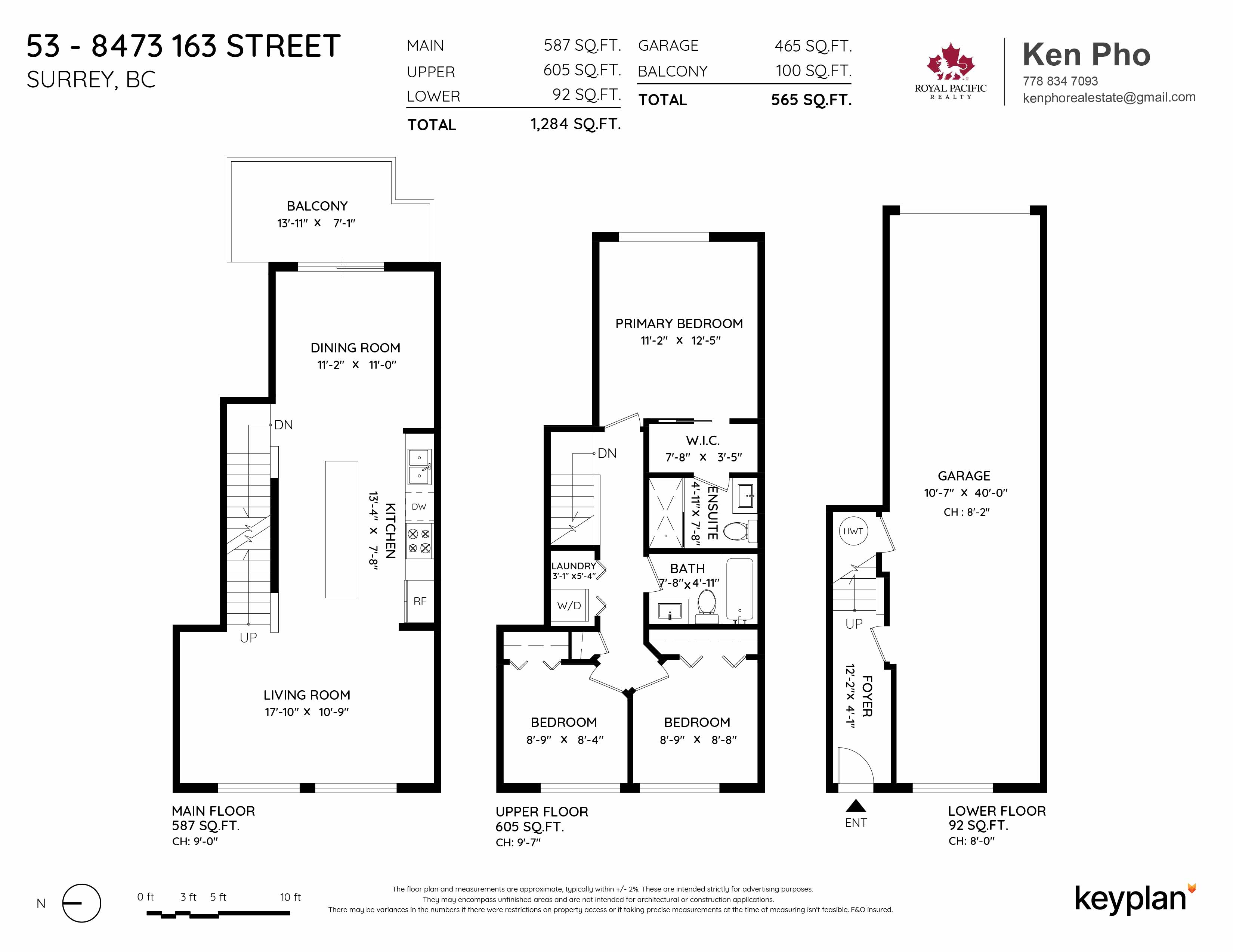 Ken Pho - Unit 53 - 8473 163 Street, Surrey, BC, Canada | Floor Plan 1