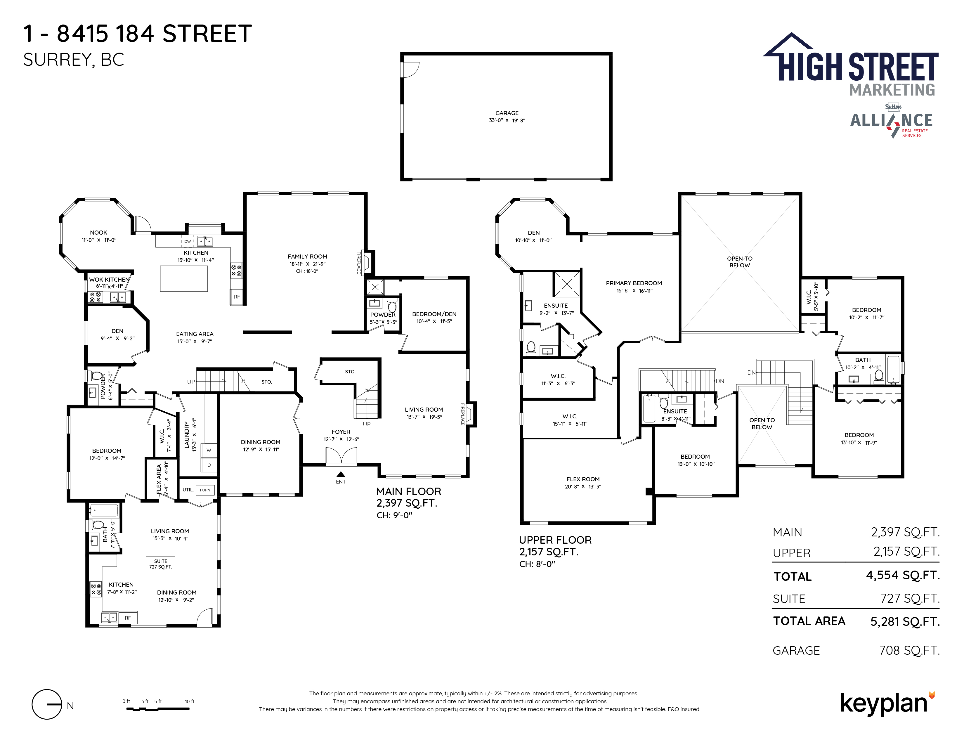 High Street Marketing - House 1 - 8415 184 Street, Surrey, BC, Canada | Floor Plan 1