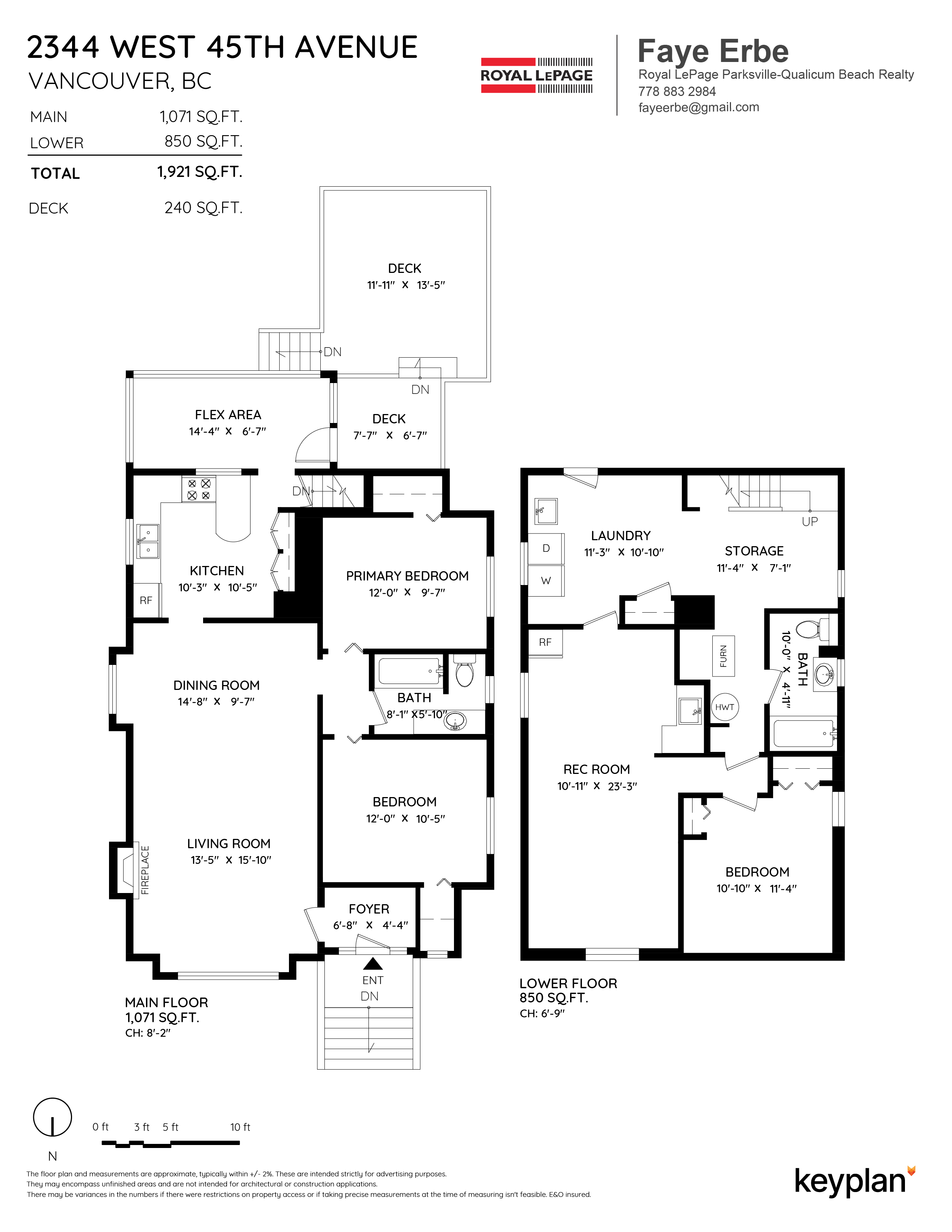 Faye Erbe - 2344 West 45th Avenue, Vancouver, BC, Canada | Floor Plan 1