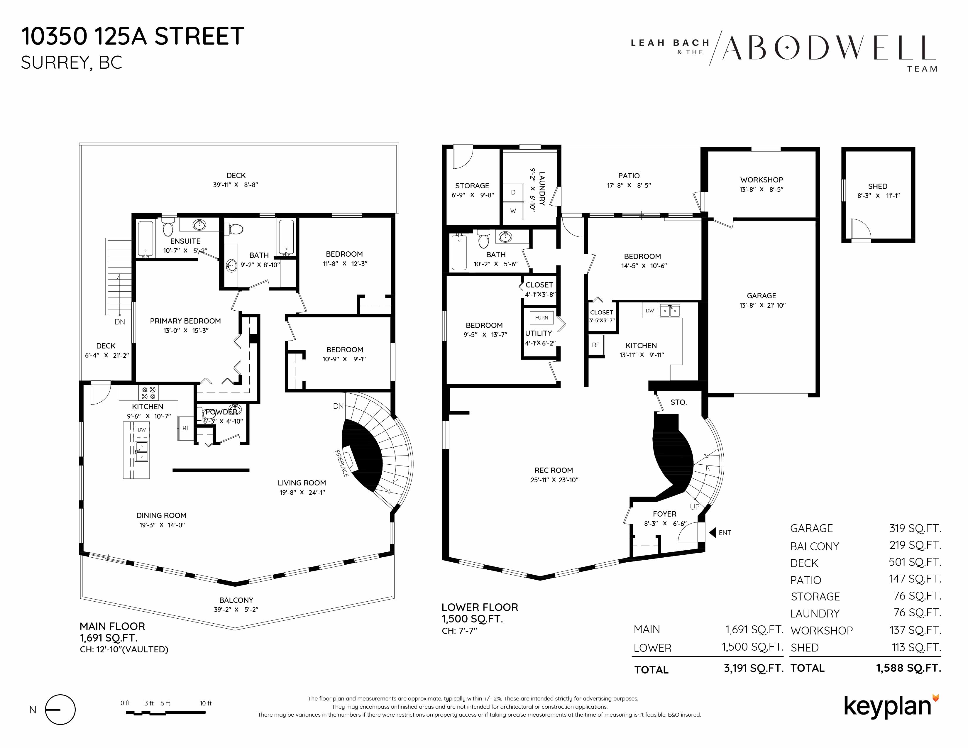 Leah Bach & The Abodwell Team - 10350 125a Street, Surrey, BC, Canada | Floor Plan 1