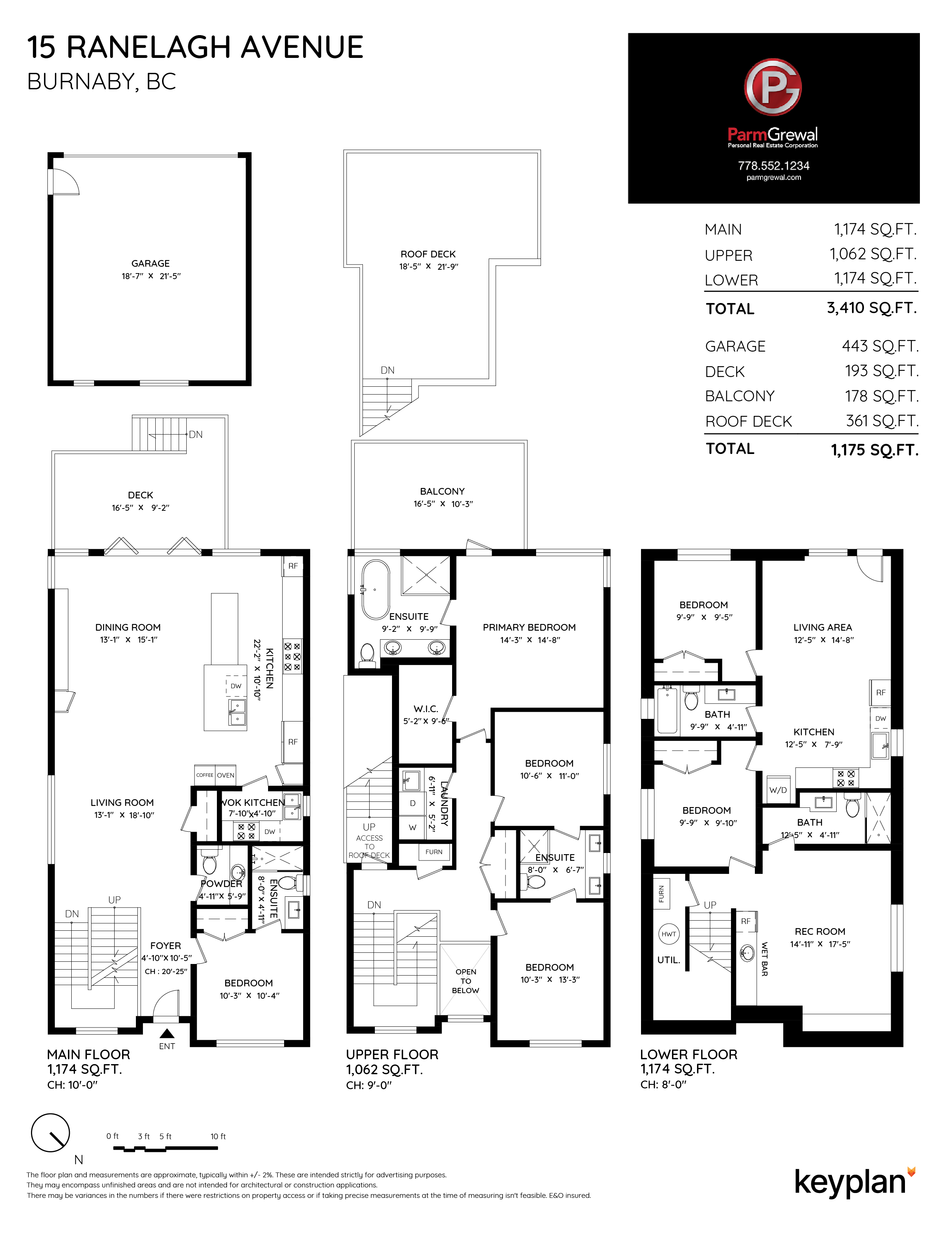 Parm Grewal - 15 Ranelagh Avenue, Burnaby, BC, Canada | Floor Plan 1