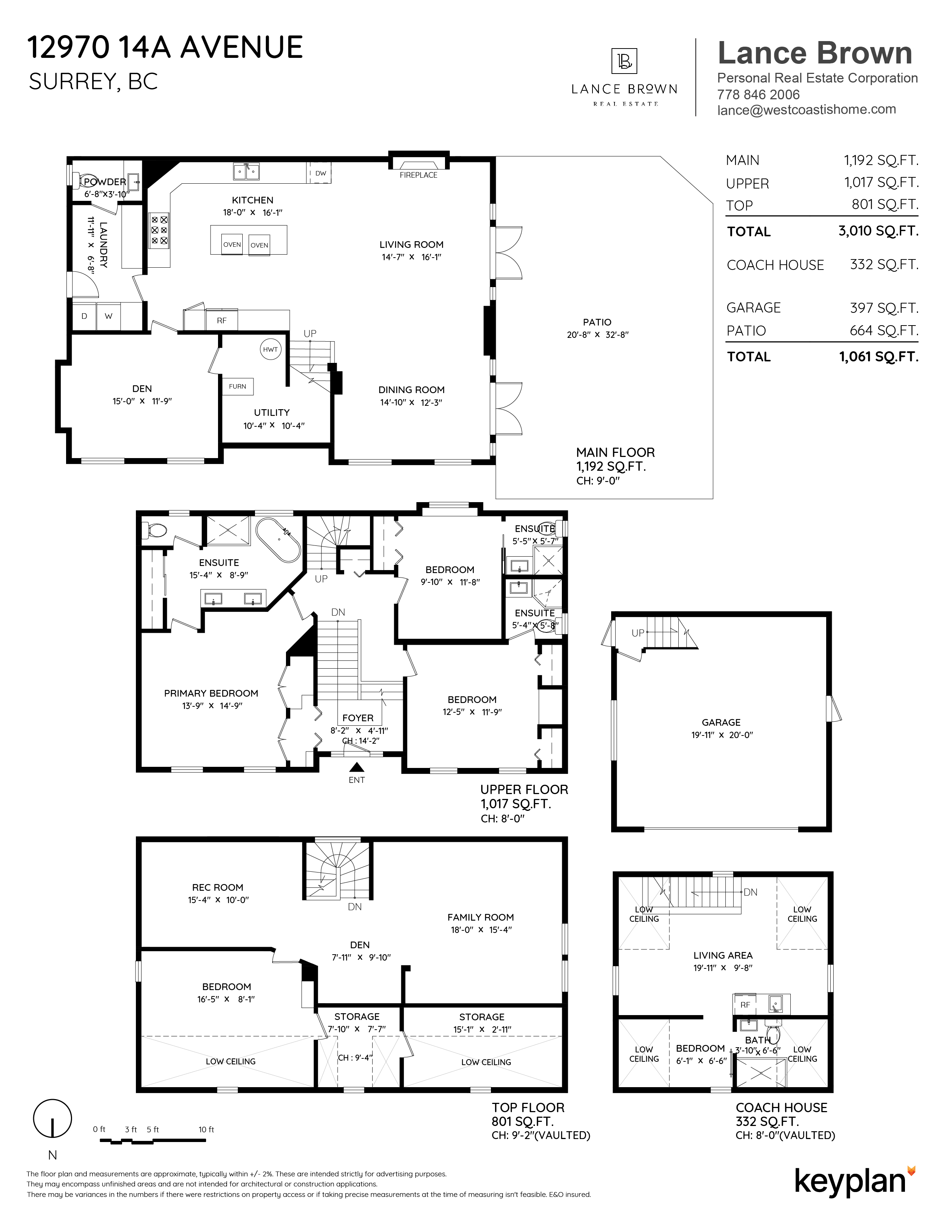 Lance Brown - 12970 14A Avenue, Surrey, BC, Canada | Floor Plan 1