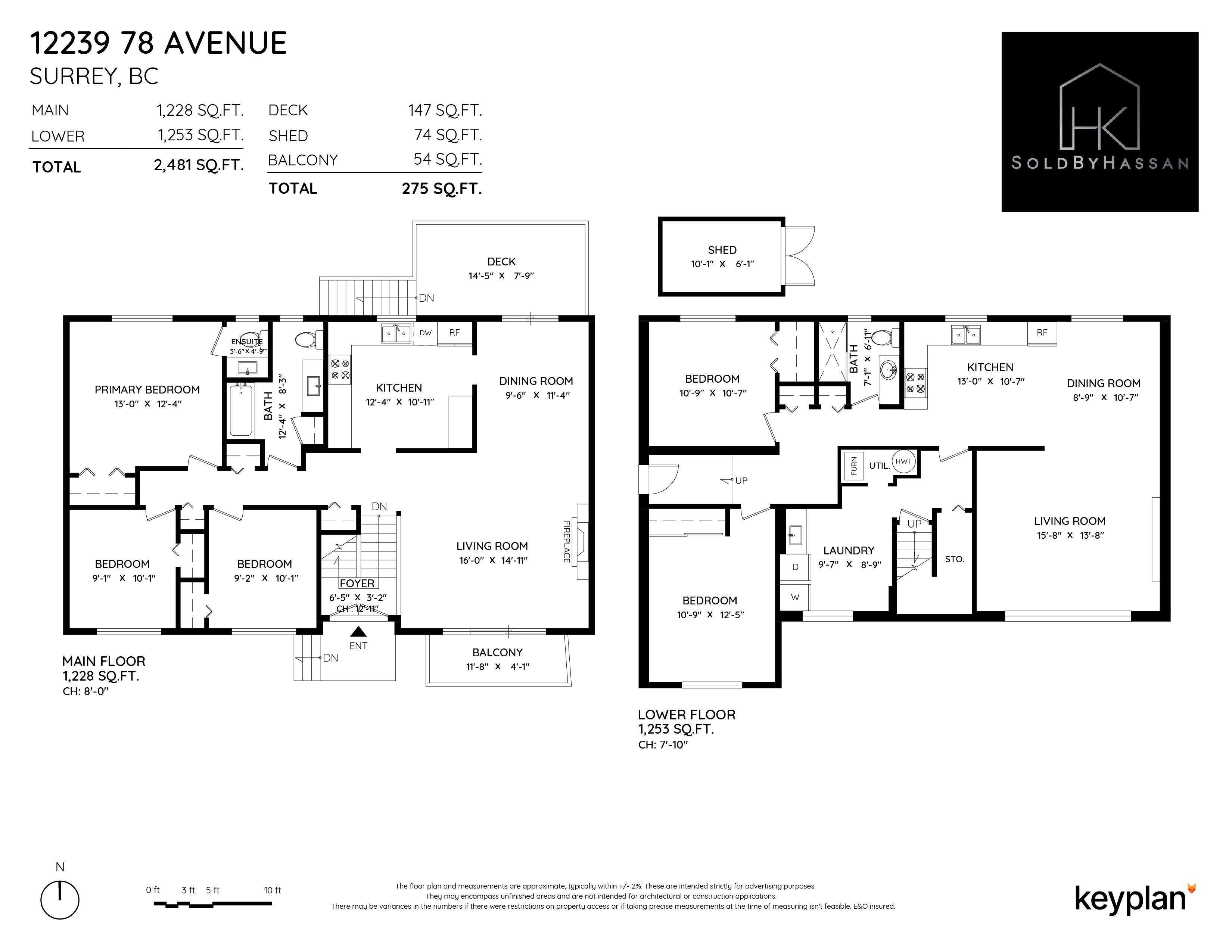 Hassan Kothiwala - 12239 78 Avenue, Surrey, BC, Canada | Floor Plan 1