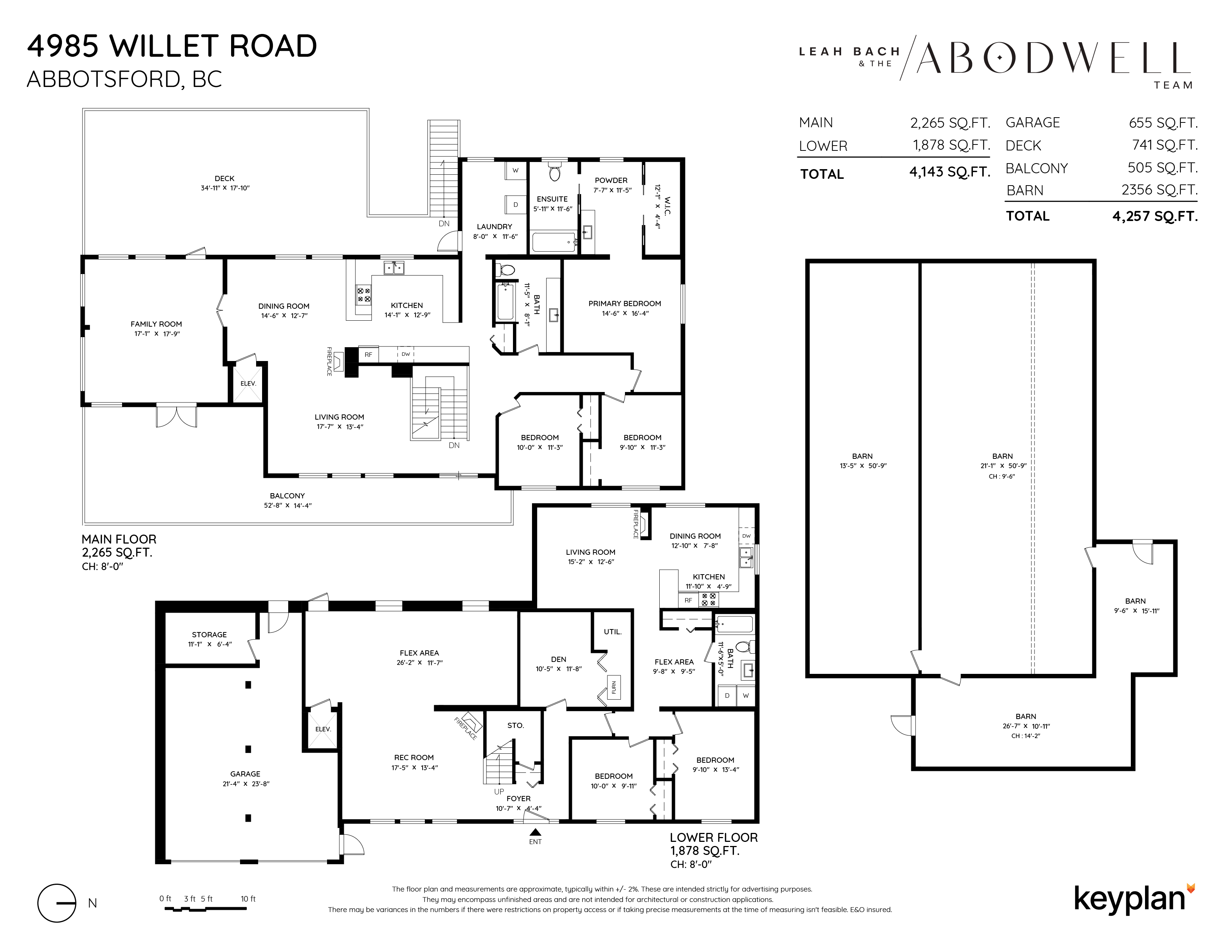 Leah Bach & The Abodwell Team - 4985 Willet Road, Abbotsford, BC, Canada | Floor Plan 1