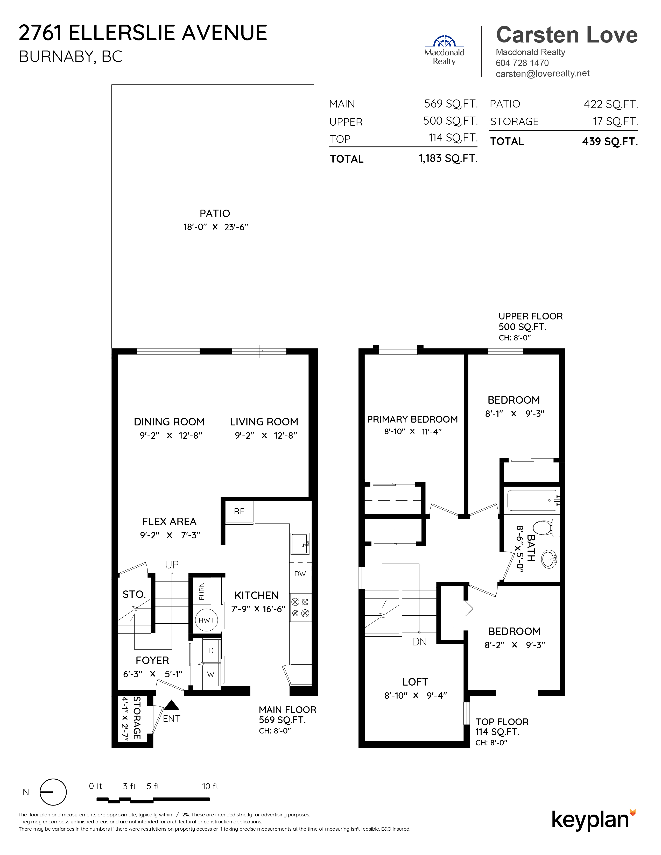 Derek & Carsten Love - 2761 Ellerslie Avenue, Burnaby, BC, Canada | Floor Plan 1