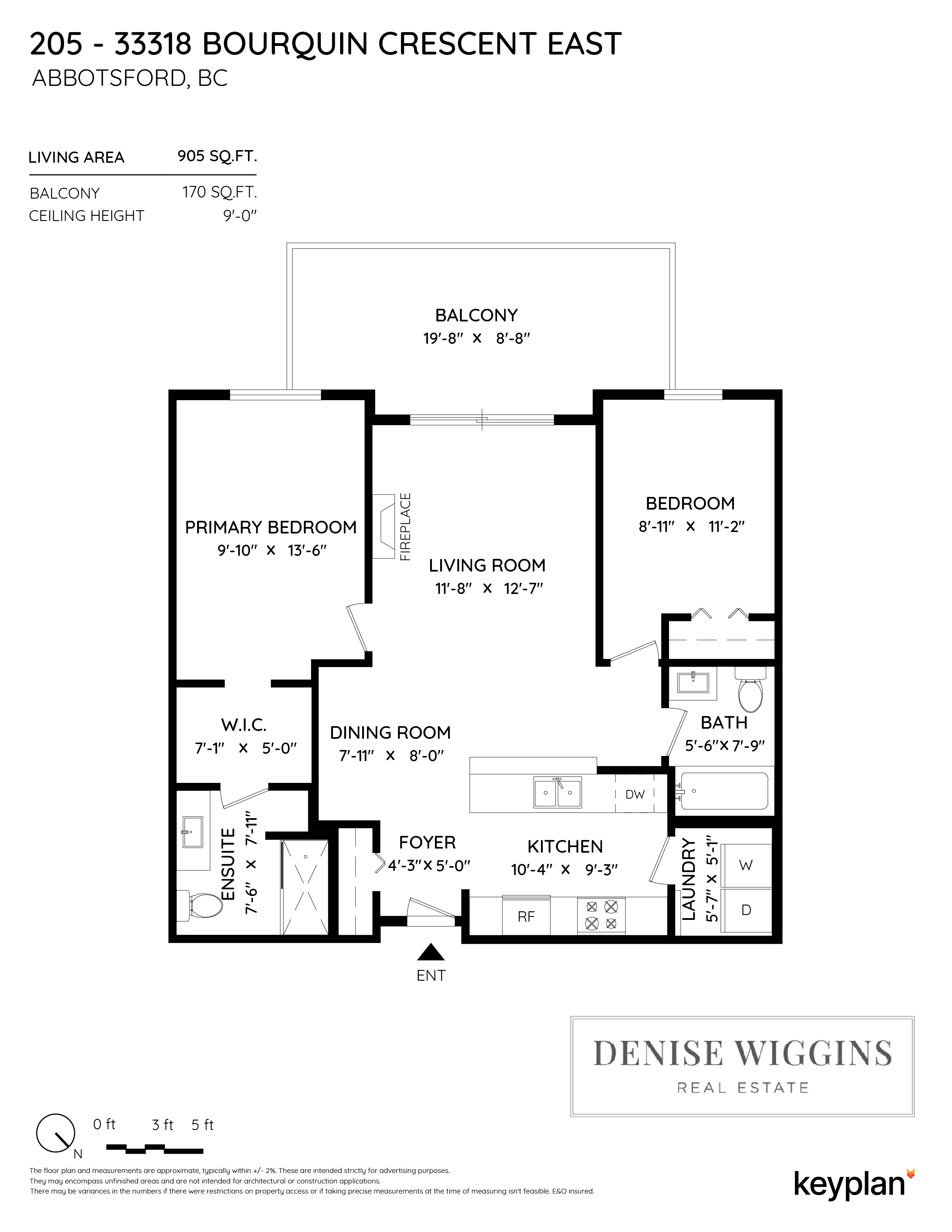 Denise Wiggins - Unit 205 - 33318 Bourquin Crescent East, Abbotsford, BC, Canada | Floor Plan 1