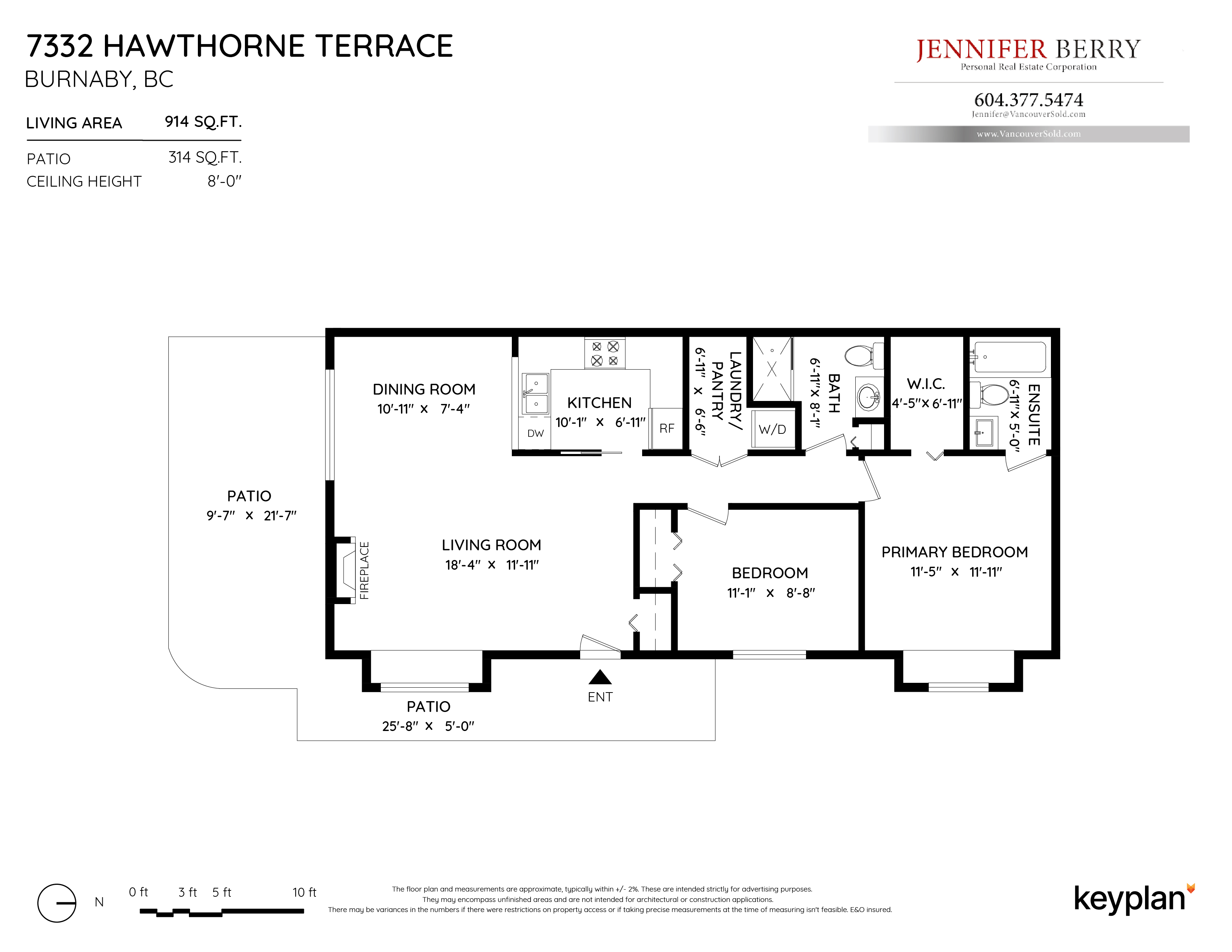 Jennifer Berry - 7332 Hawthorne Terrace, Burnaby, BC, Canada | Floor Plan 1