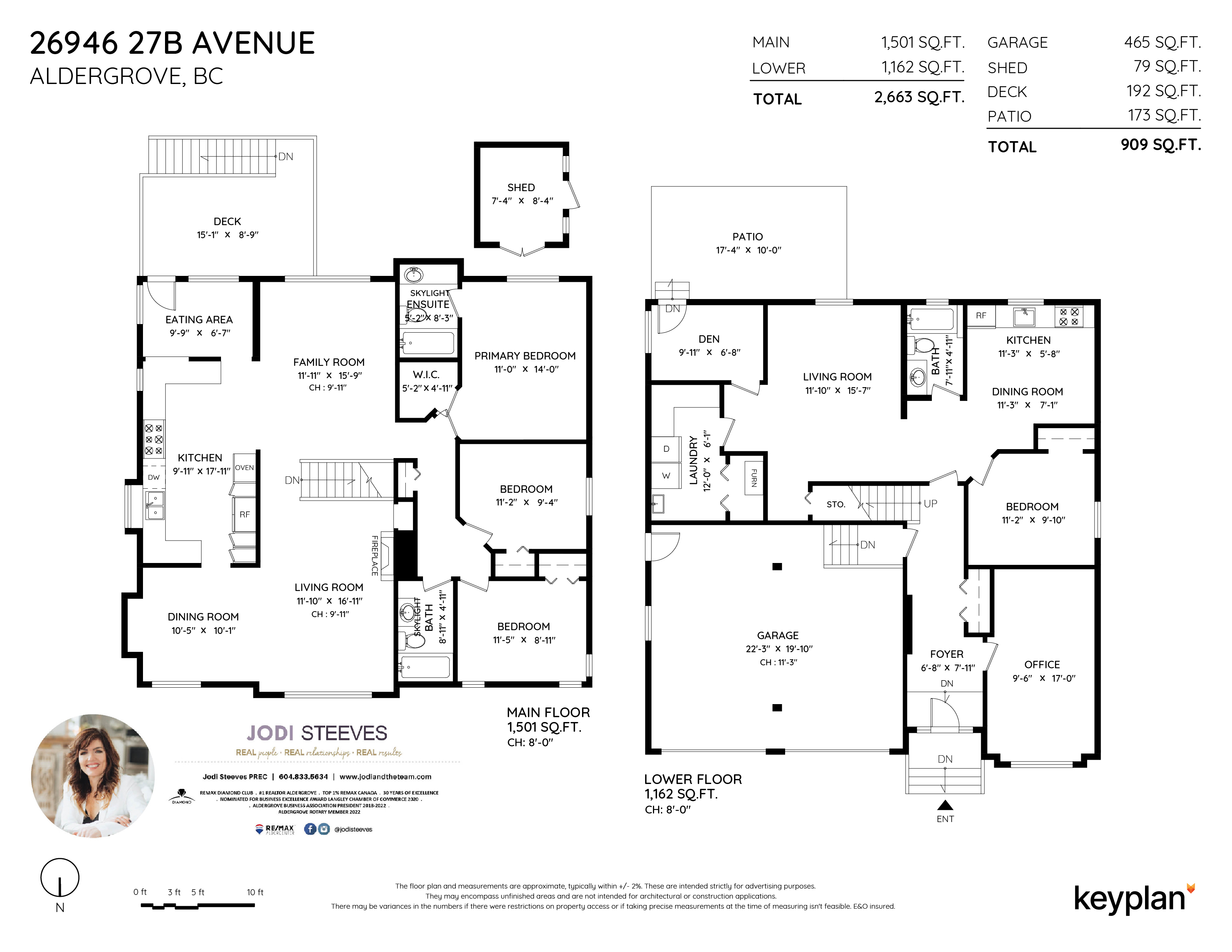 Jodi Steeves - 26946 27b Avenue, Aldergrove, BC, Canada | Floor Plan 1