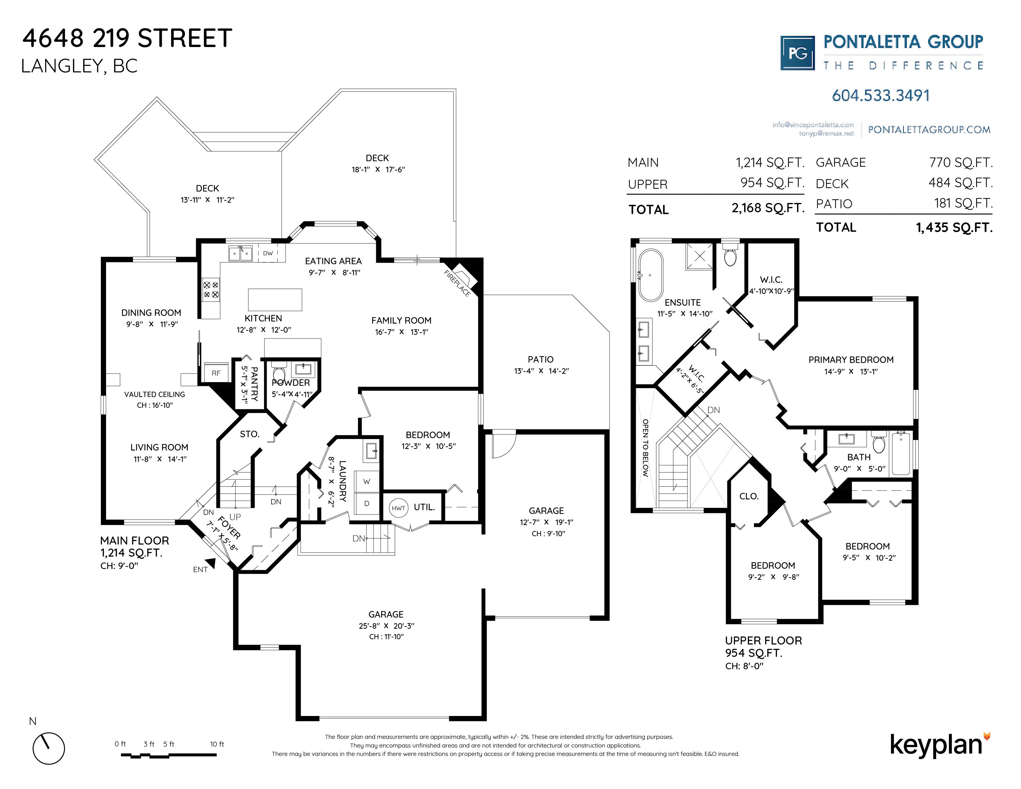 Pontaletta Group - 4648 219 Street, Langley, BC, Canada | Floor Plan 1
